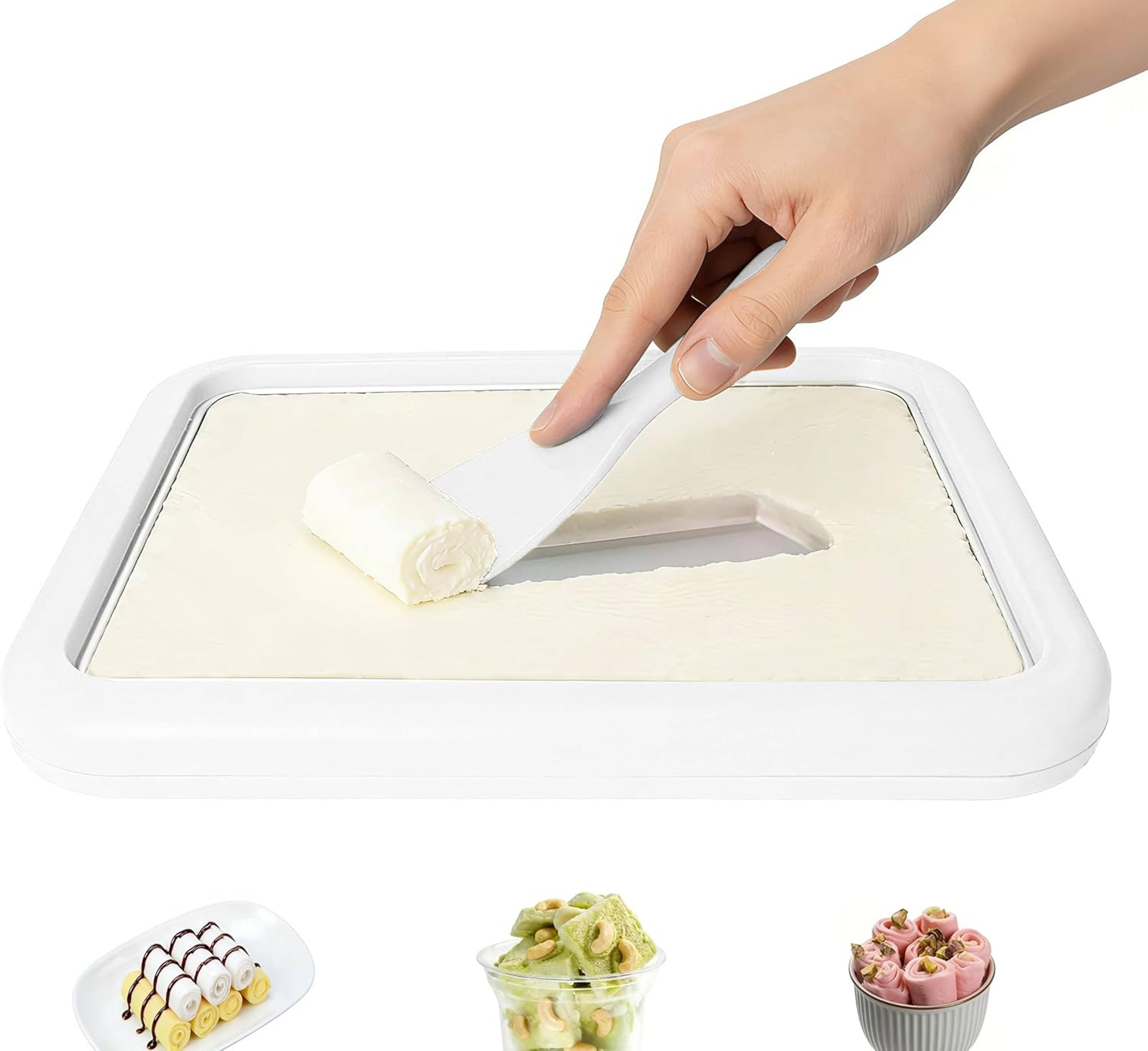 frozen delight instant ice cream roll maker plate for homemade frozen desserts