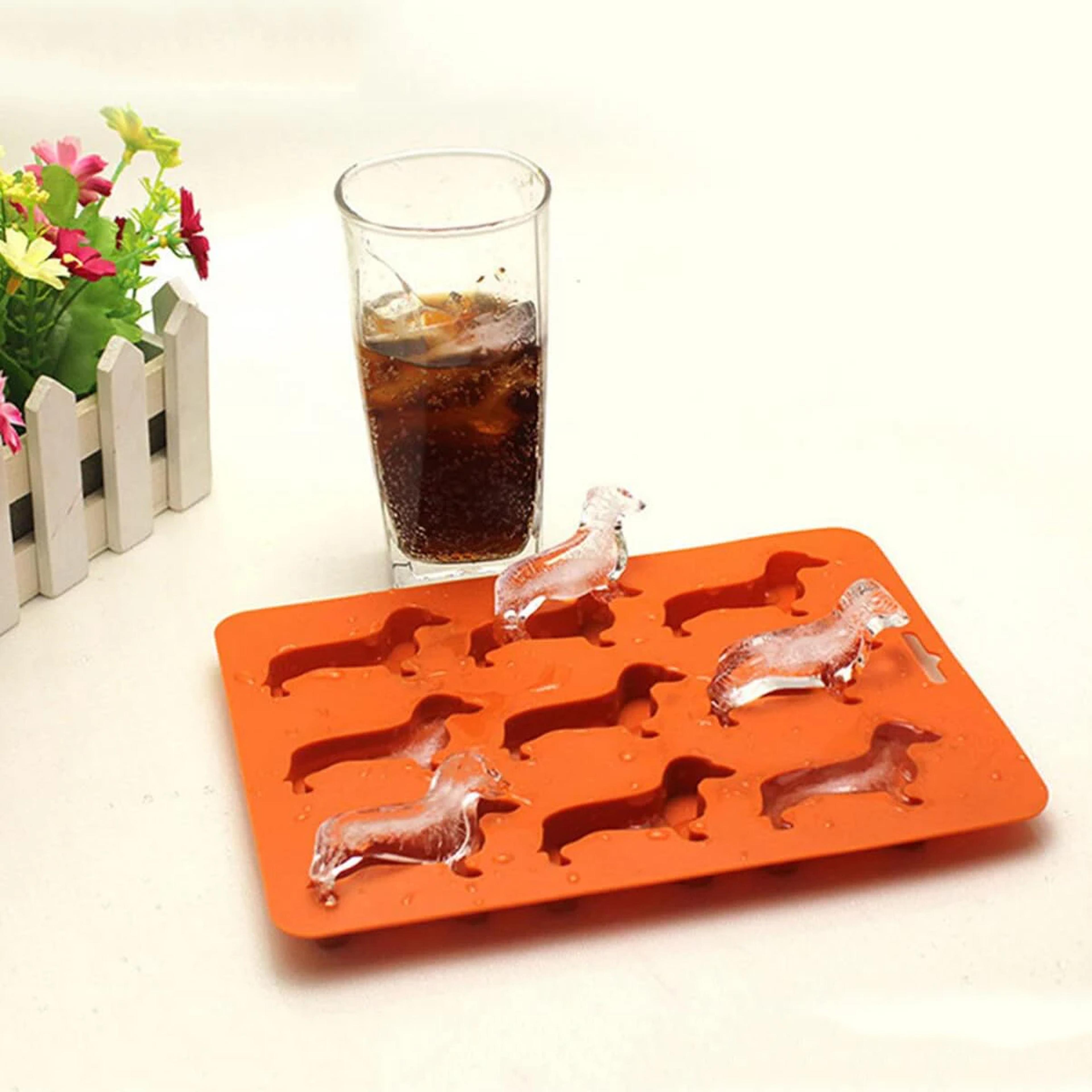 dog silicone mold for chocolate, ice cubes & creative baking