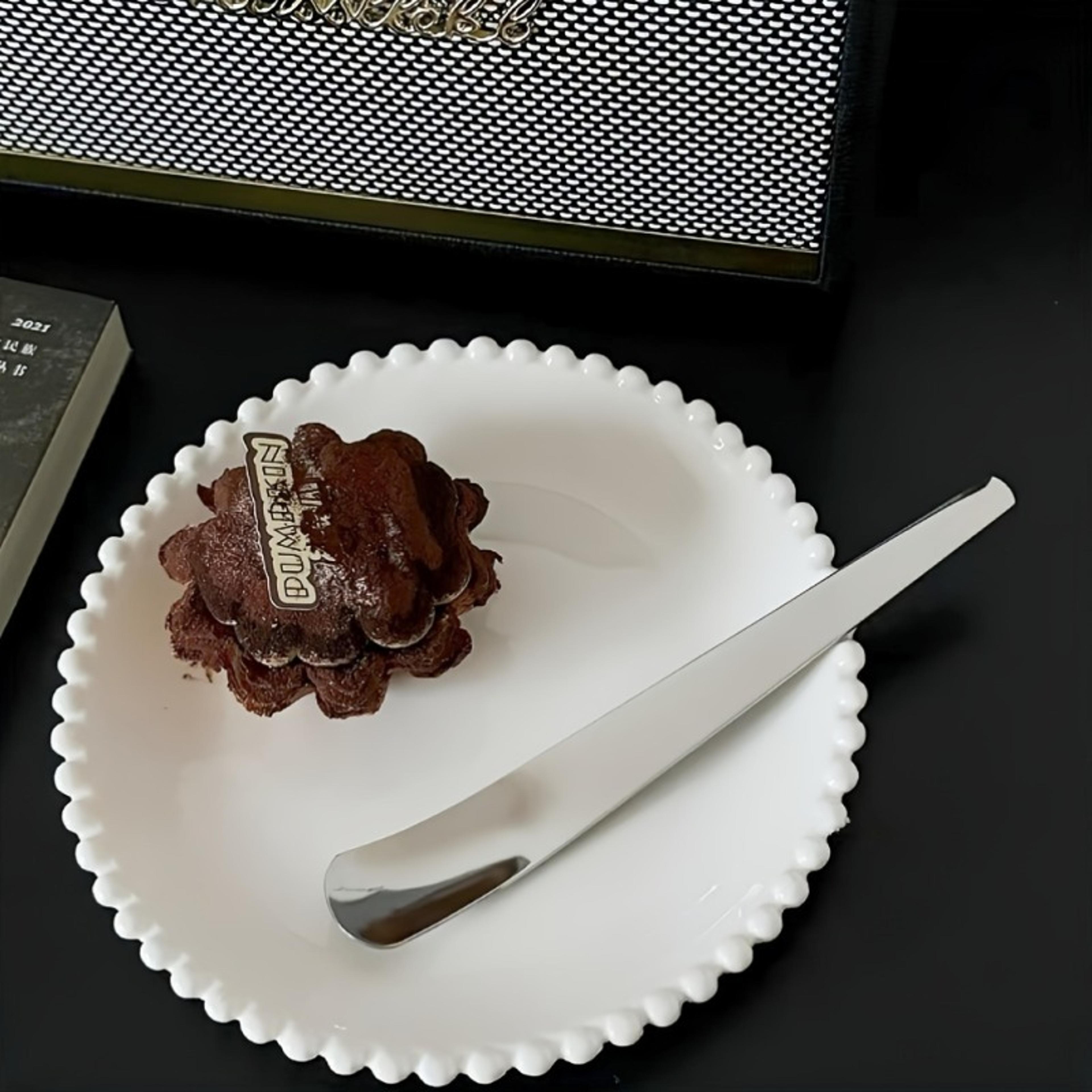 mirror polish stainless steel dessert spoon set for coffee, ice cream & cocktails