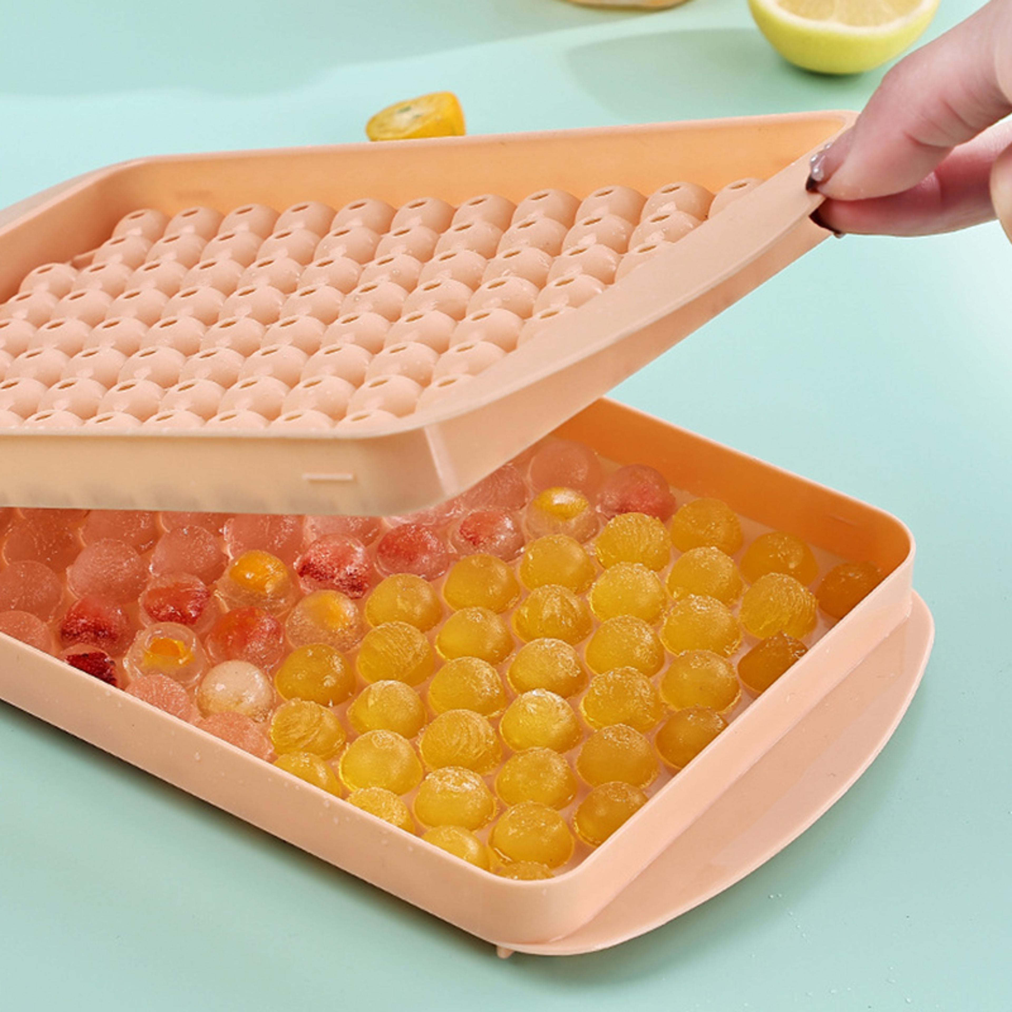 arctic chill cavity mini ice ball mold with lid for cocktails, coffee & refreshing drinks