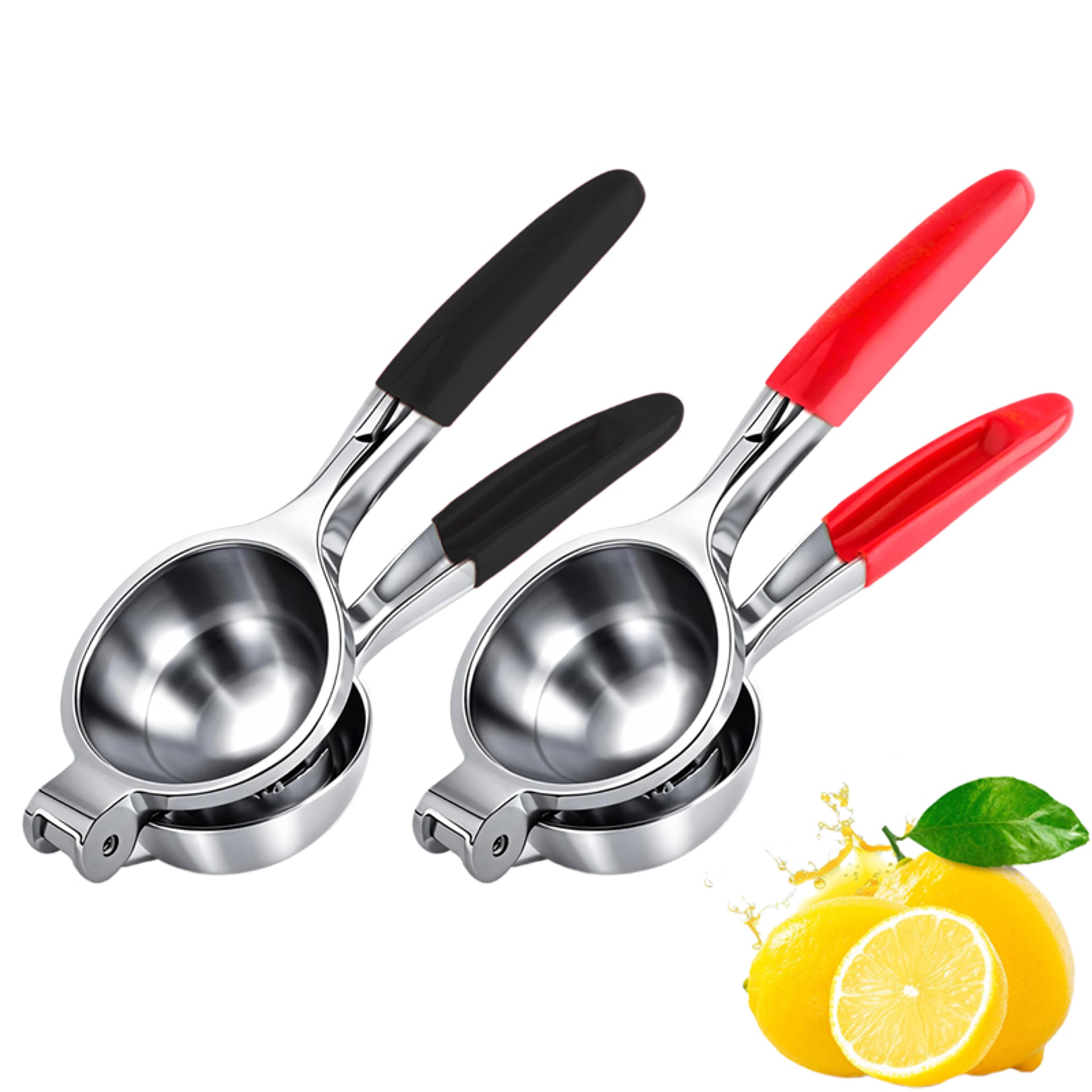 lemon squeezer stainless steel manual citrus juicer for lemons, limes & oranges