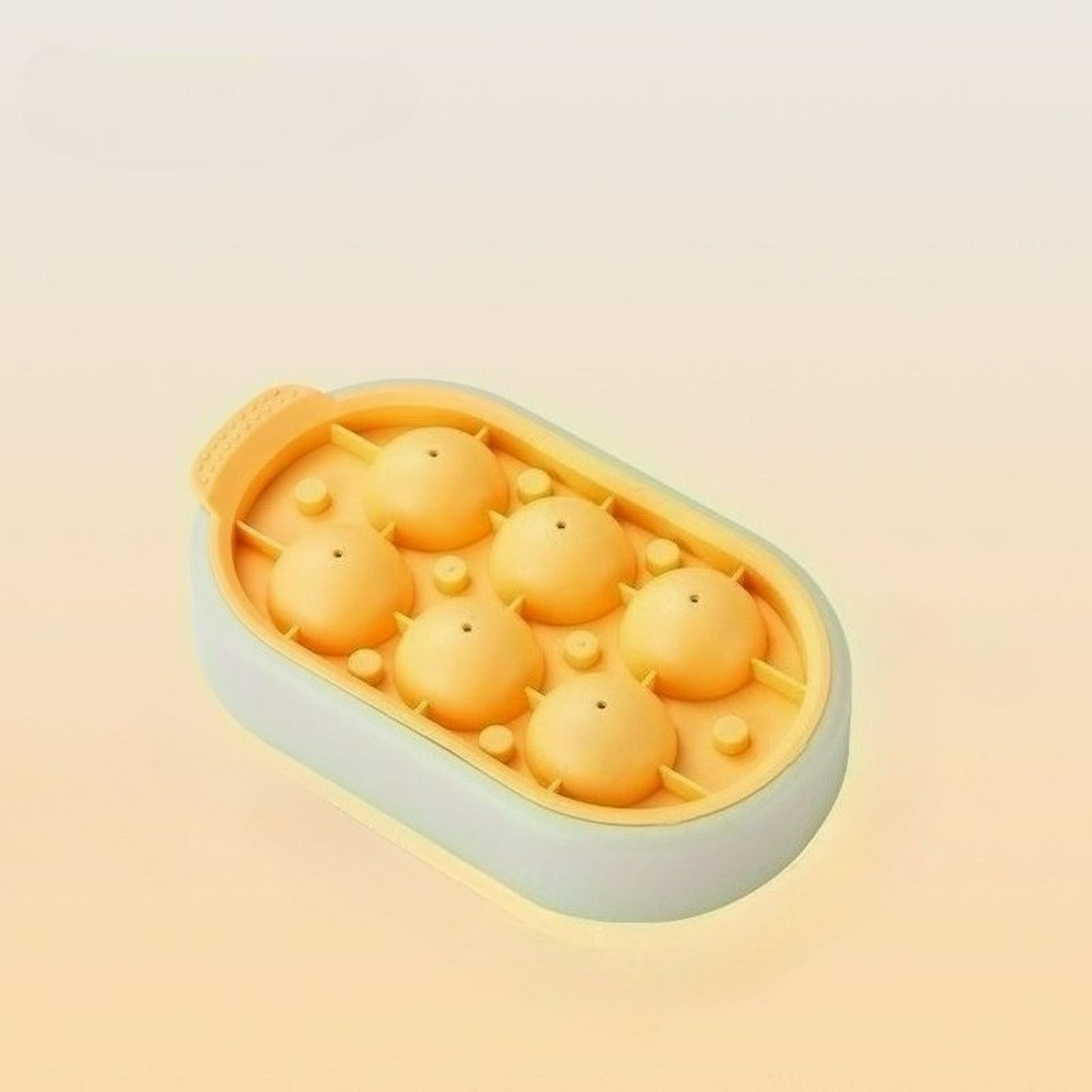 ice ball mold tray with lid reusable silicone whiskey ice maker
