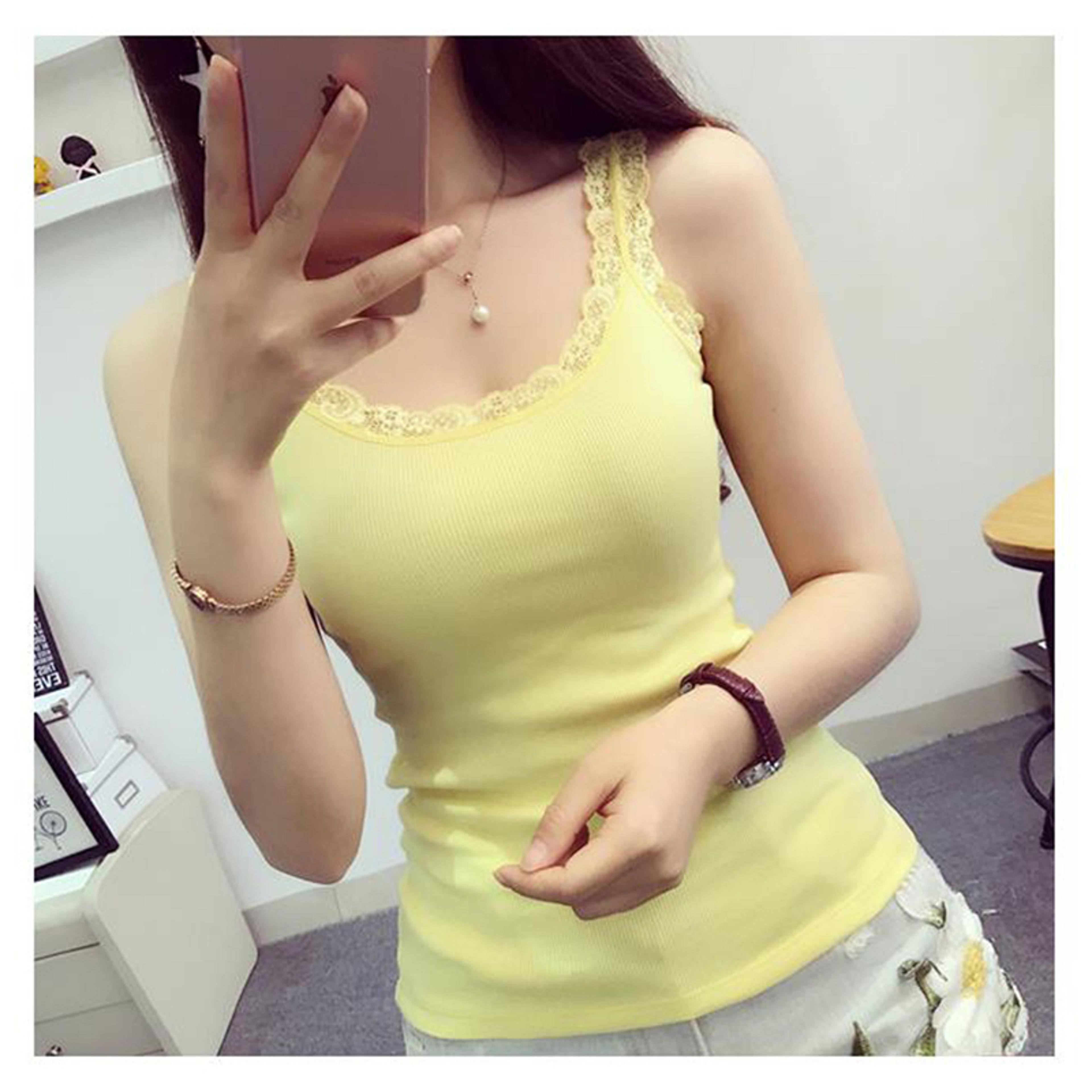 women lace patchwork bodycon sleeveless tank top sexy summer camisole vest
