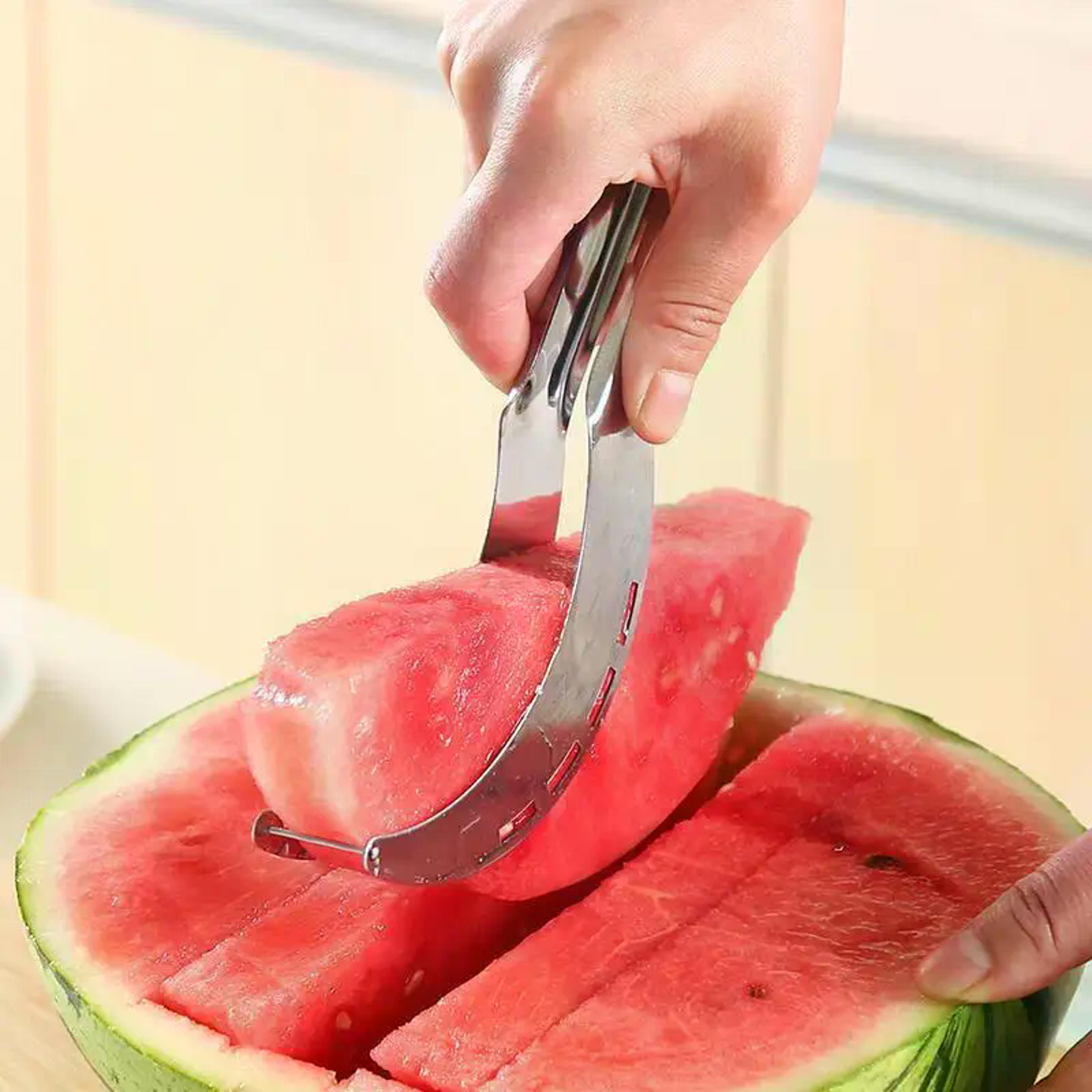 stainless steel windmill watermelon slicer & fruit cutter digger kitchen gadget