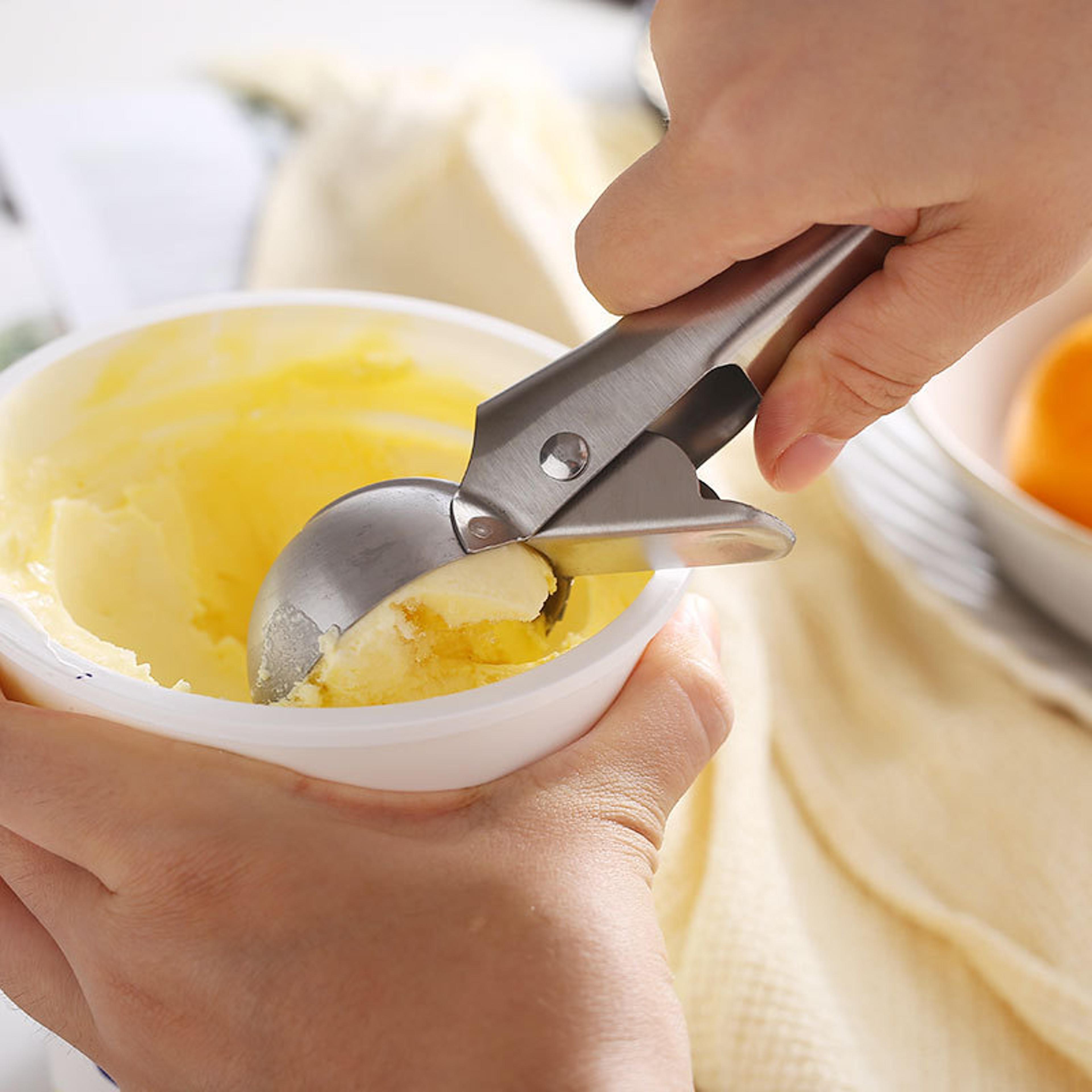 stainless steel melon baller and ice cream scoop fruit baller tool for kitchen