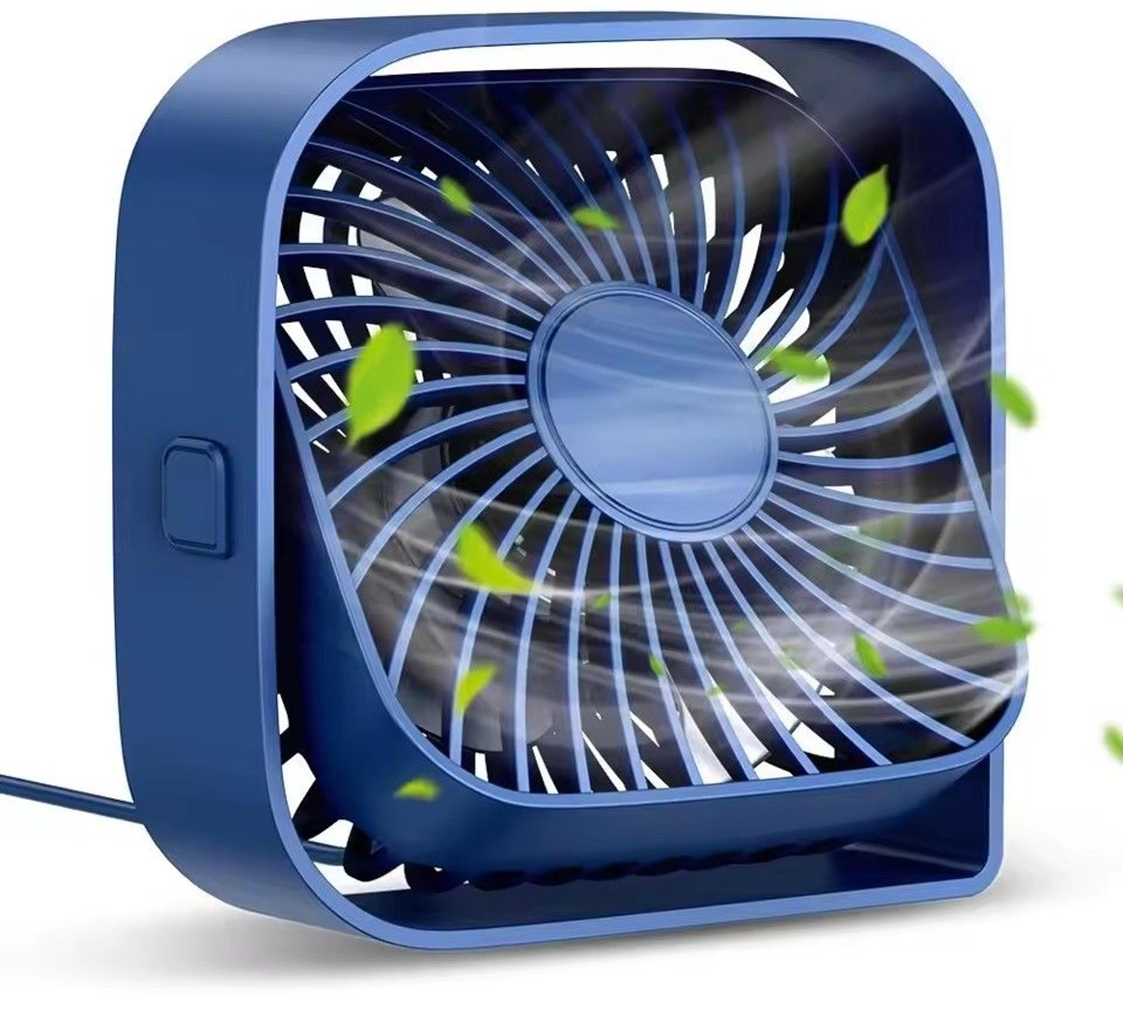 portable usb desk fan with rotation & speed