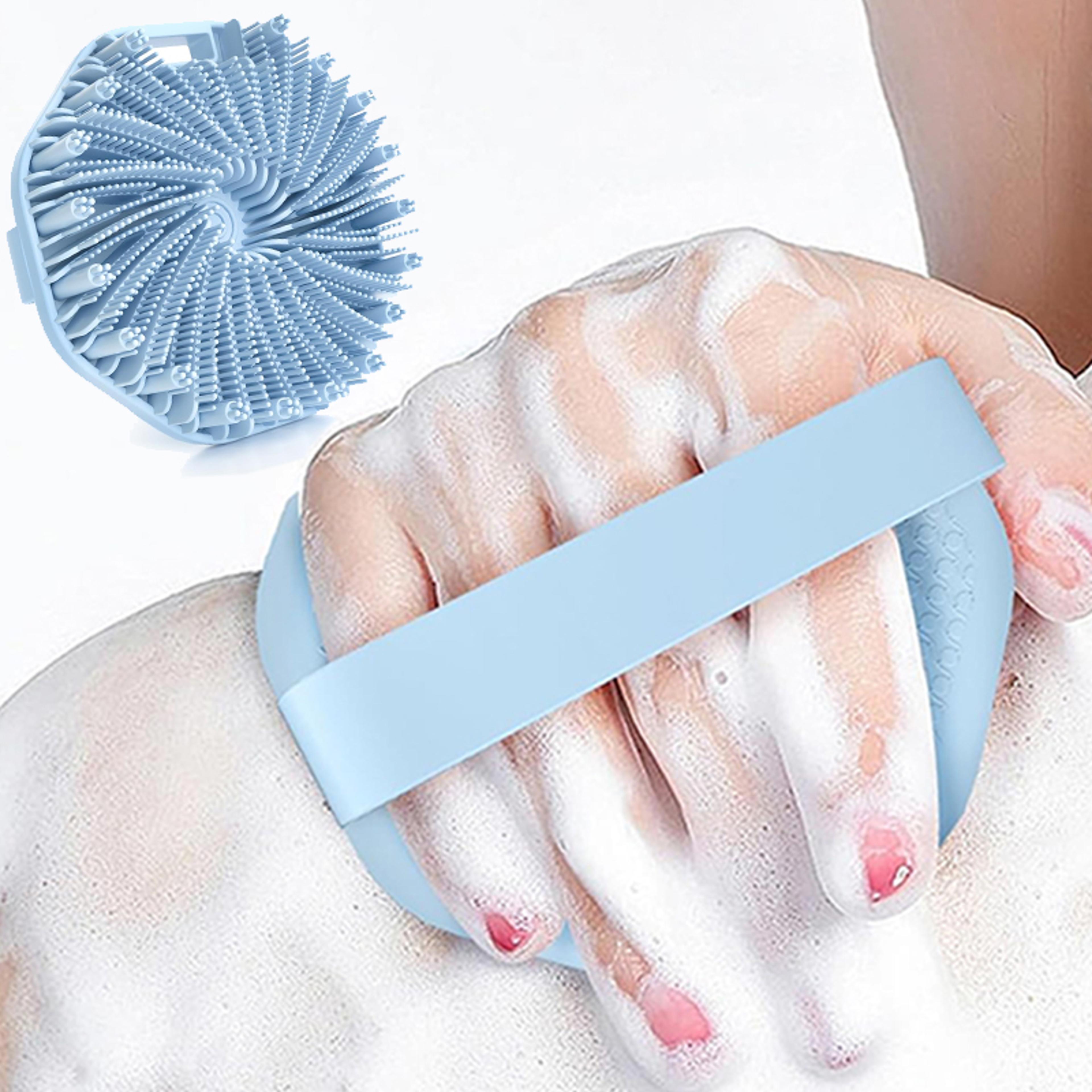 silicone body scrubber exfoliating shower brush body wash exfoliator for smooth skin