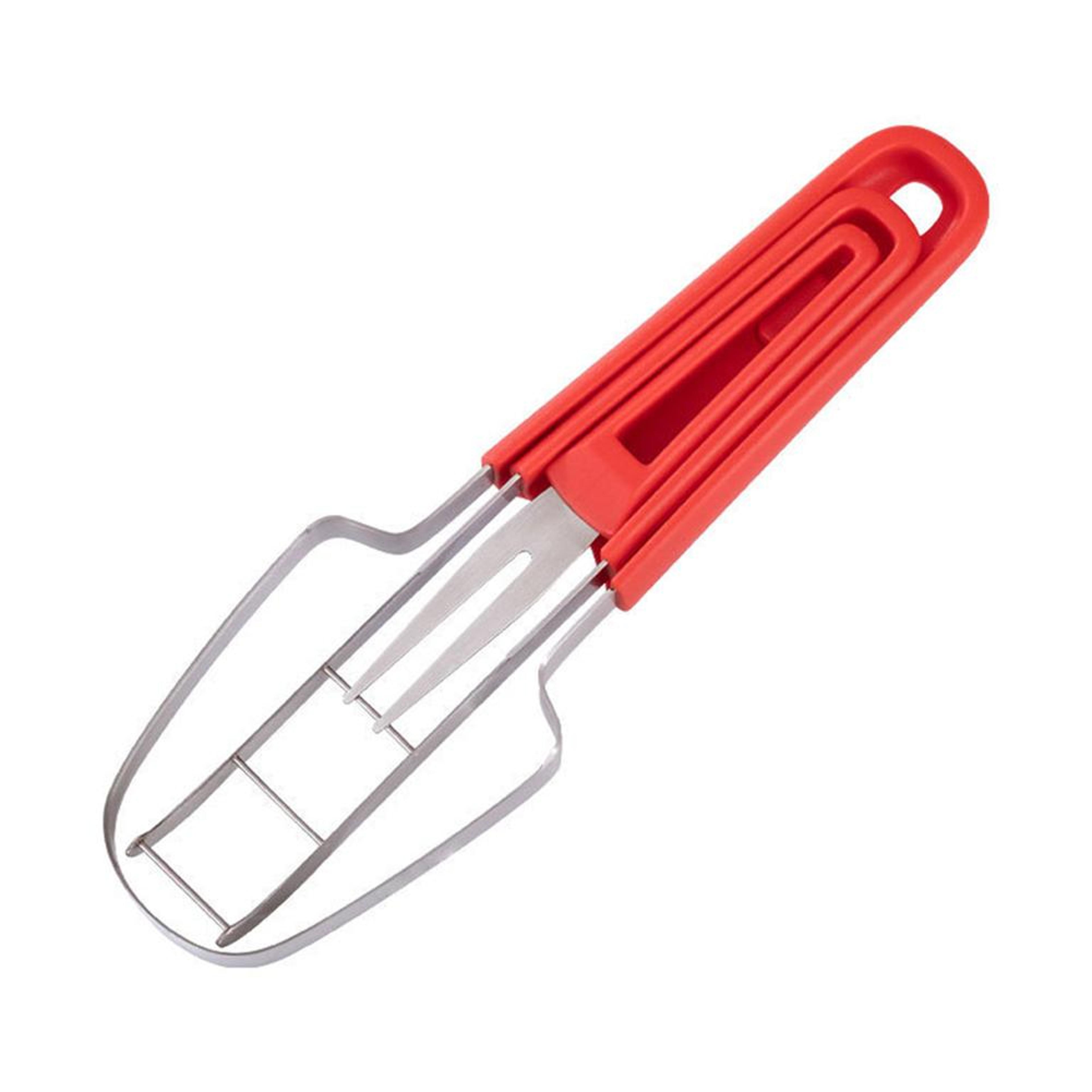 stainless steel watermelon slicer, cubing & scooping cutter tool