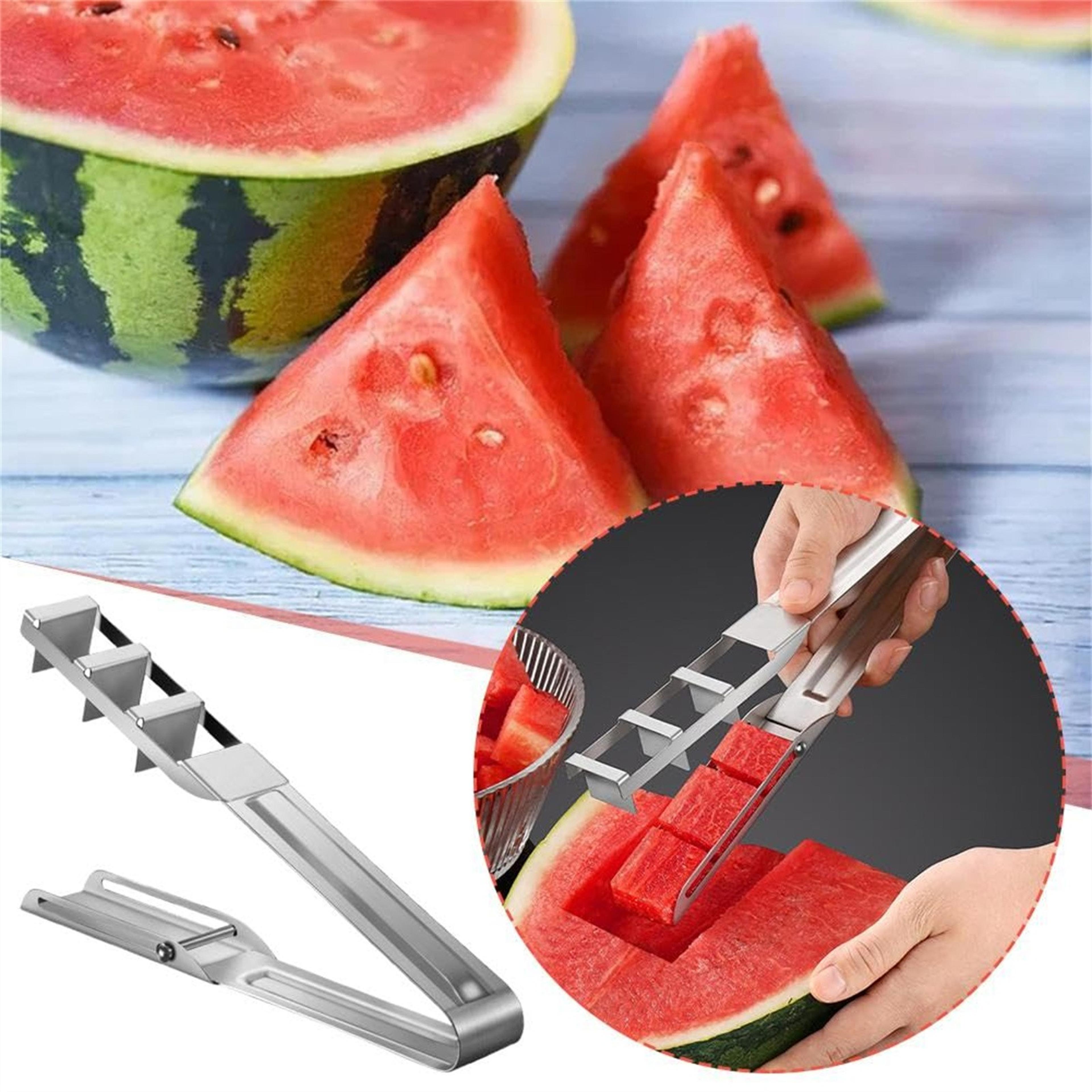 stainless steel watermelon cube cutter fruit slicer for uniform cubes easy fruit dicer