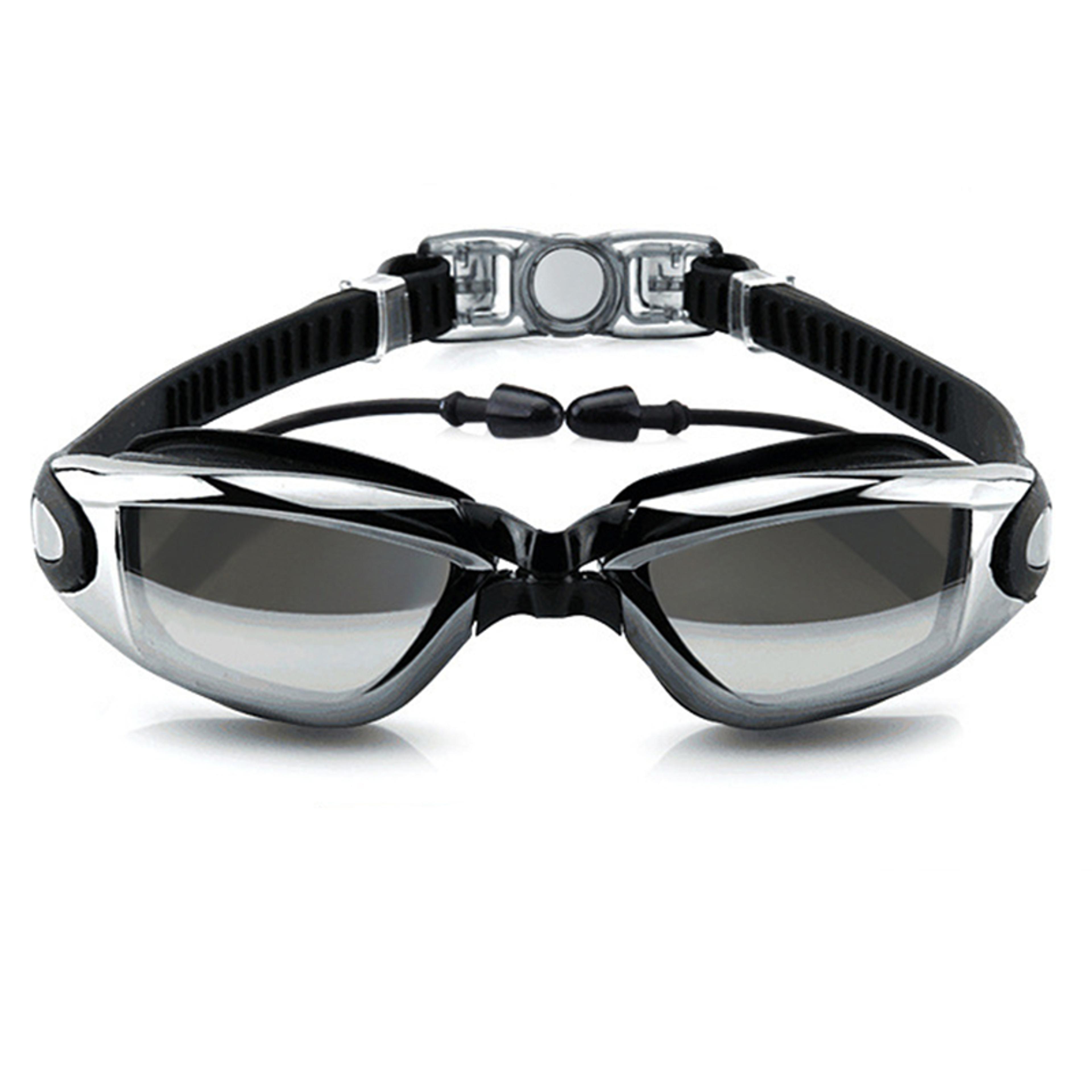 professional anti-fog swimming goggles waterproof silicone adult swim glasses