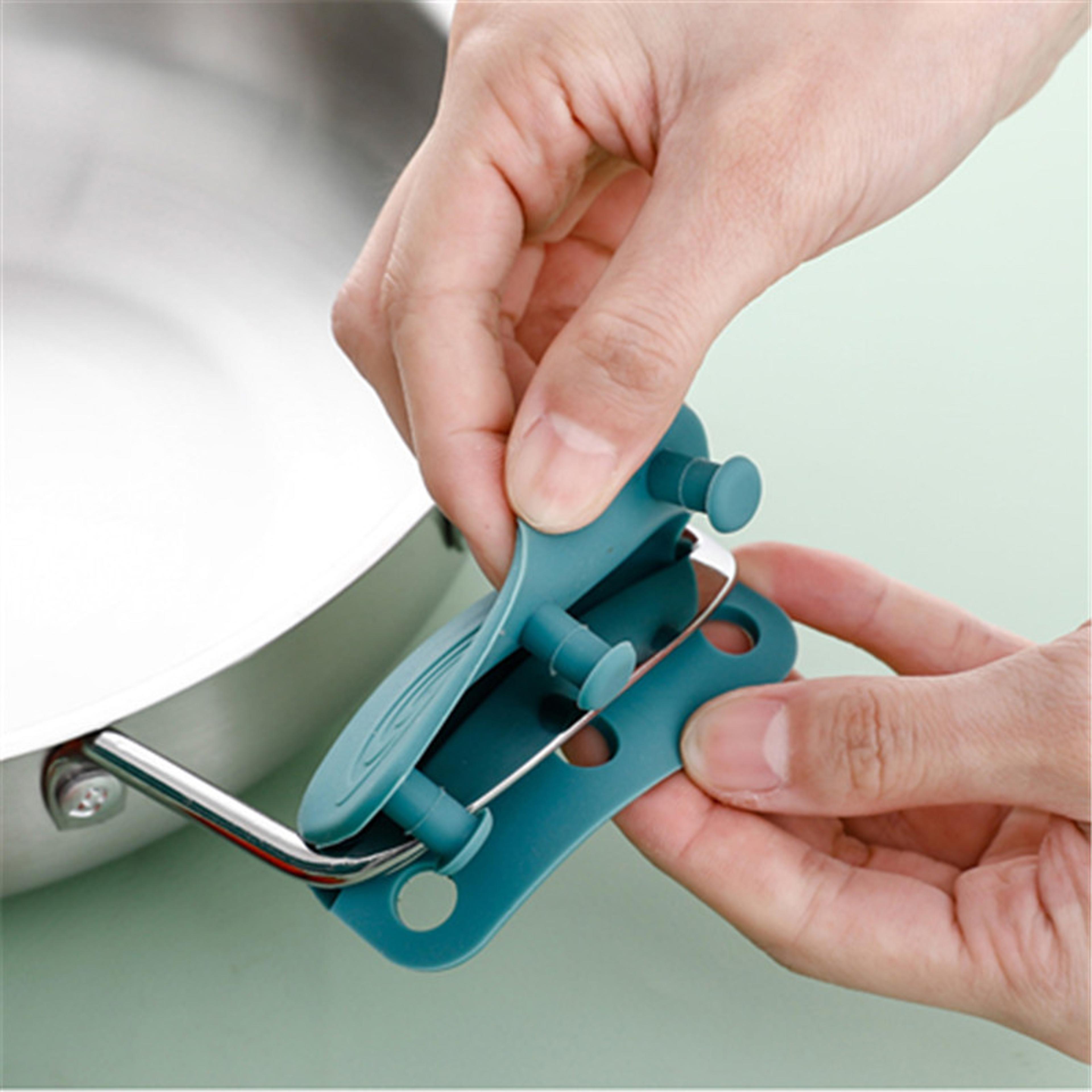 heat resistant silicone pot handle covers anti-scald non-slip kitchen grip sleeves