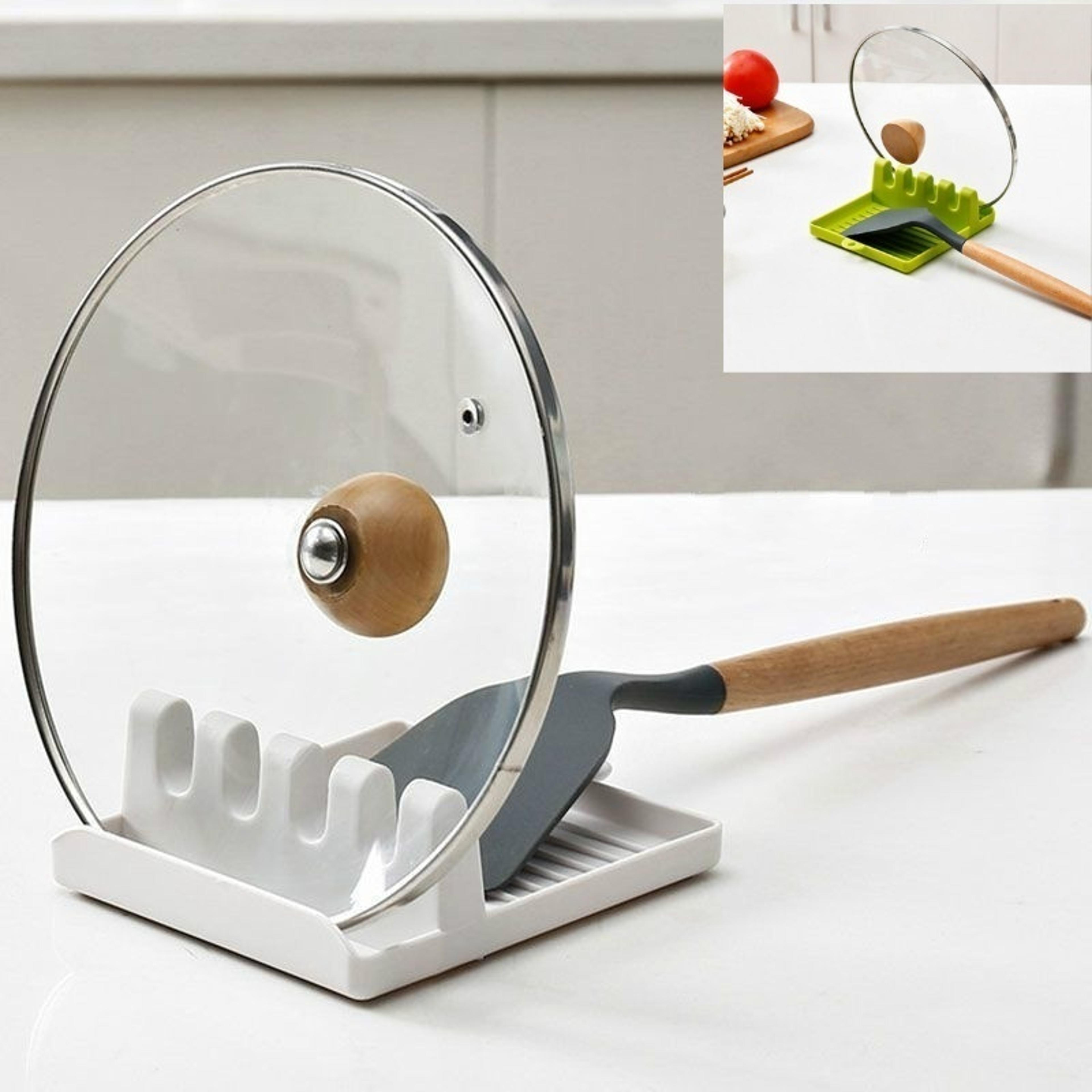 kitchen utensil organizer spoon holder rack cutlery organizer non slip pad
