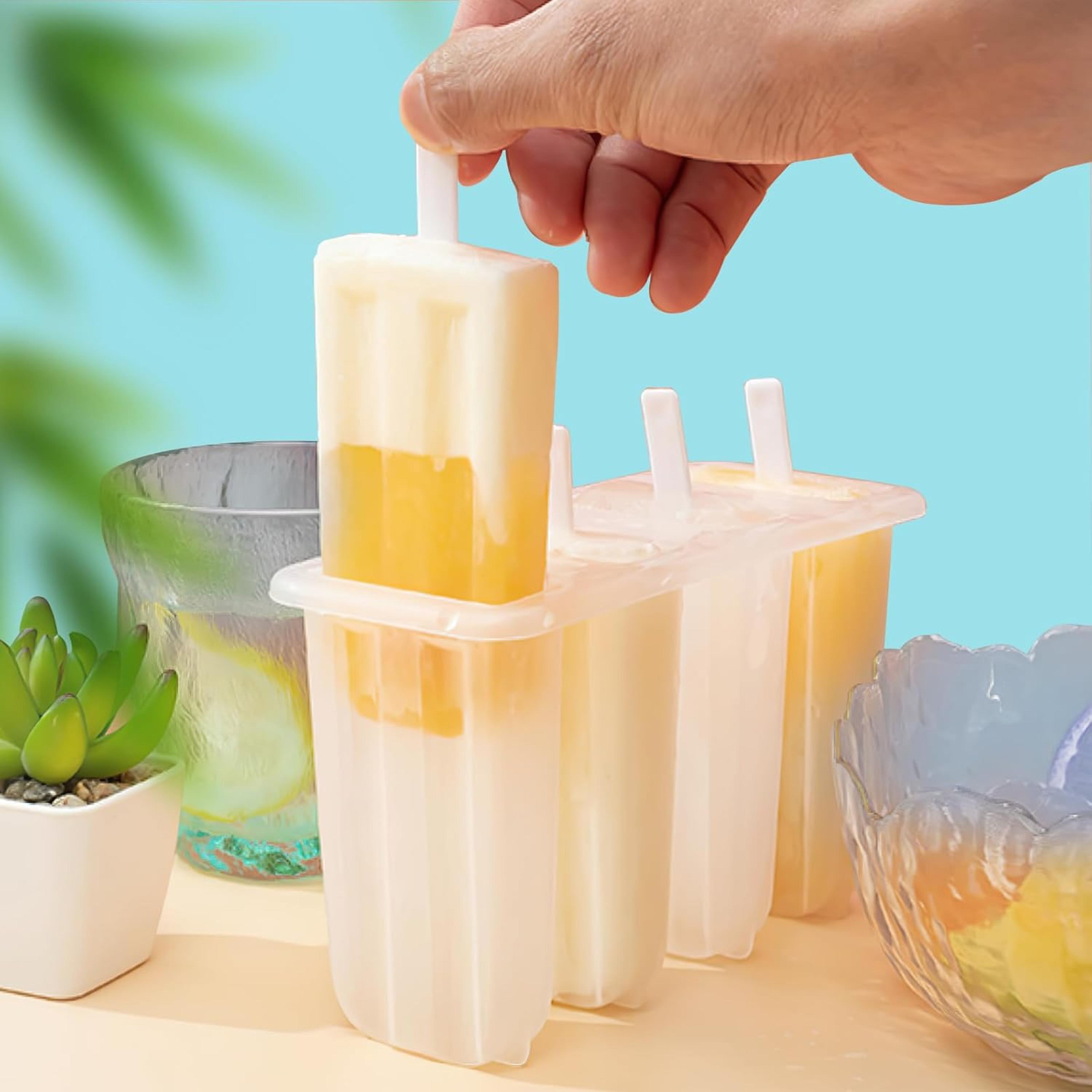 reusable popsicle mold cavity ice pop maker for healthy frozen treats & diy desserts