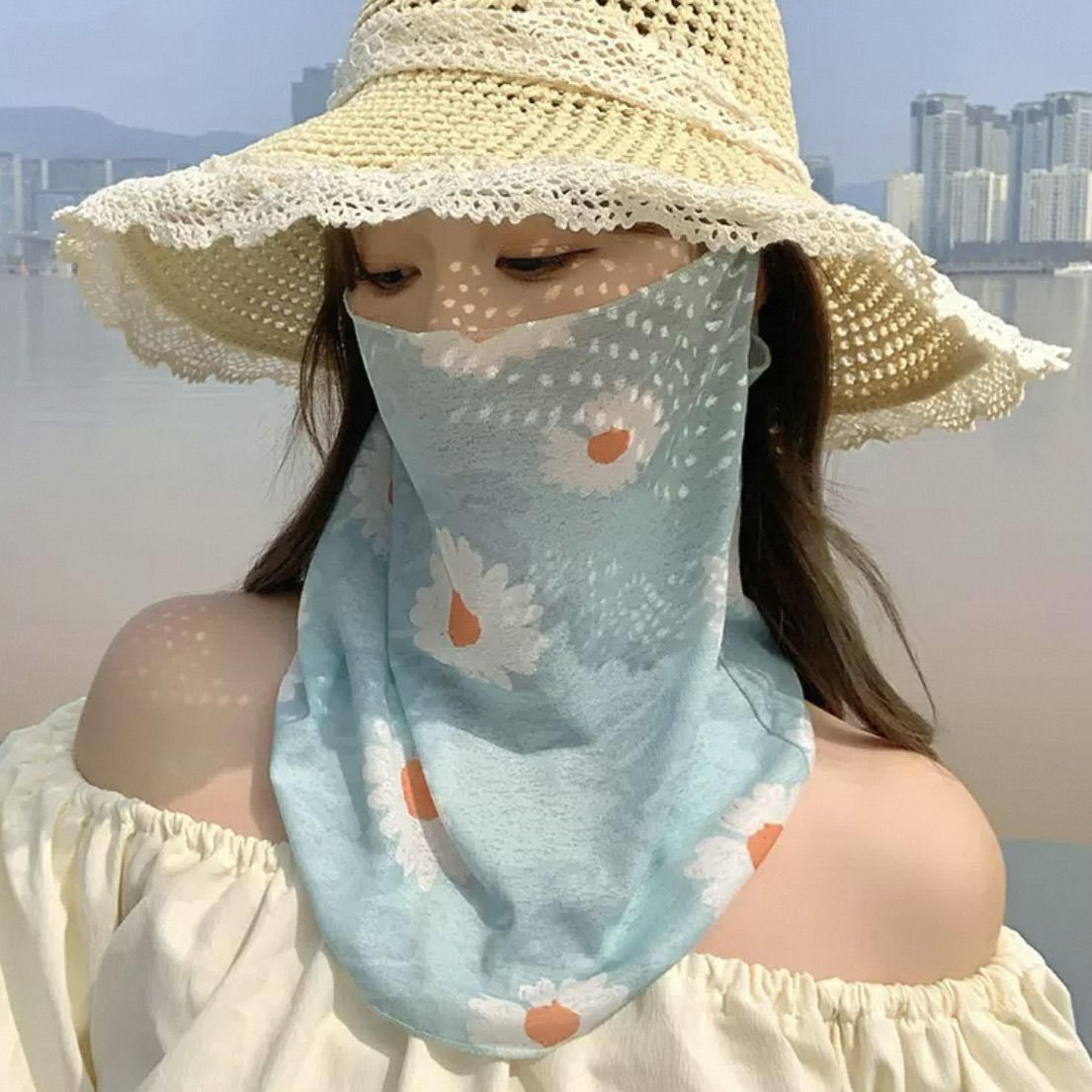full face uv protection mask for women driving, cycling & outdoor wear