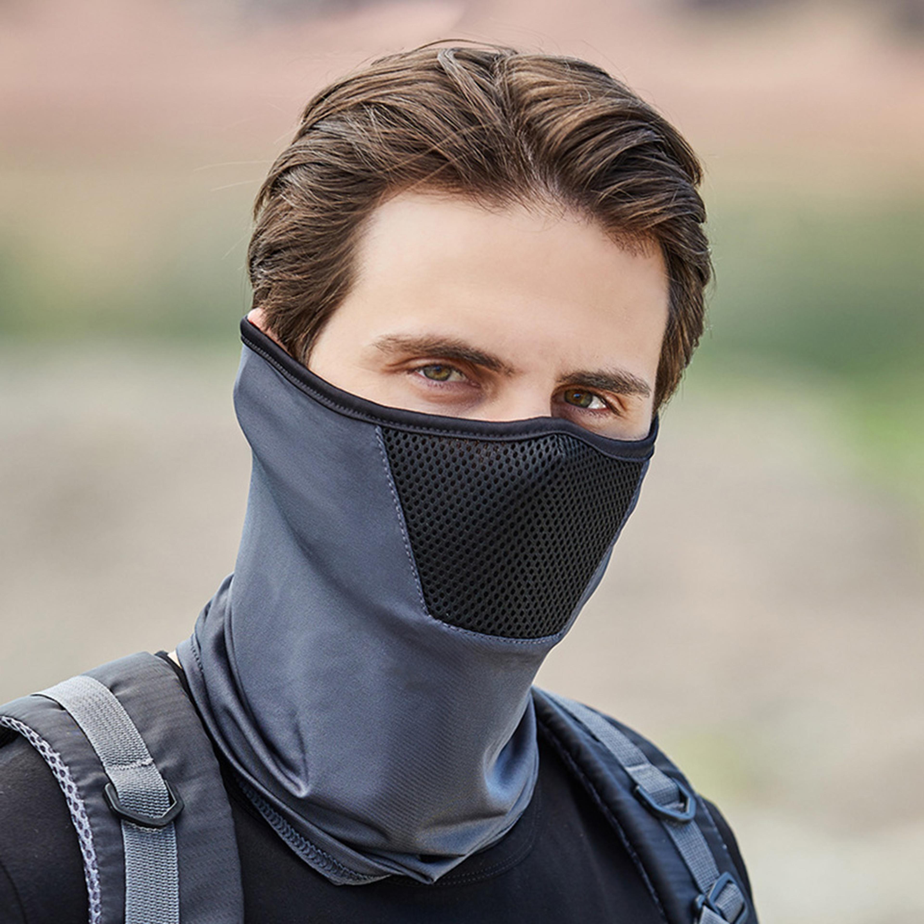 uvshield pro cooling neck gaiter face cover for hiking, cycling & motorcycle riding