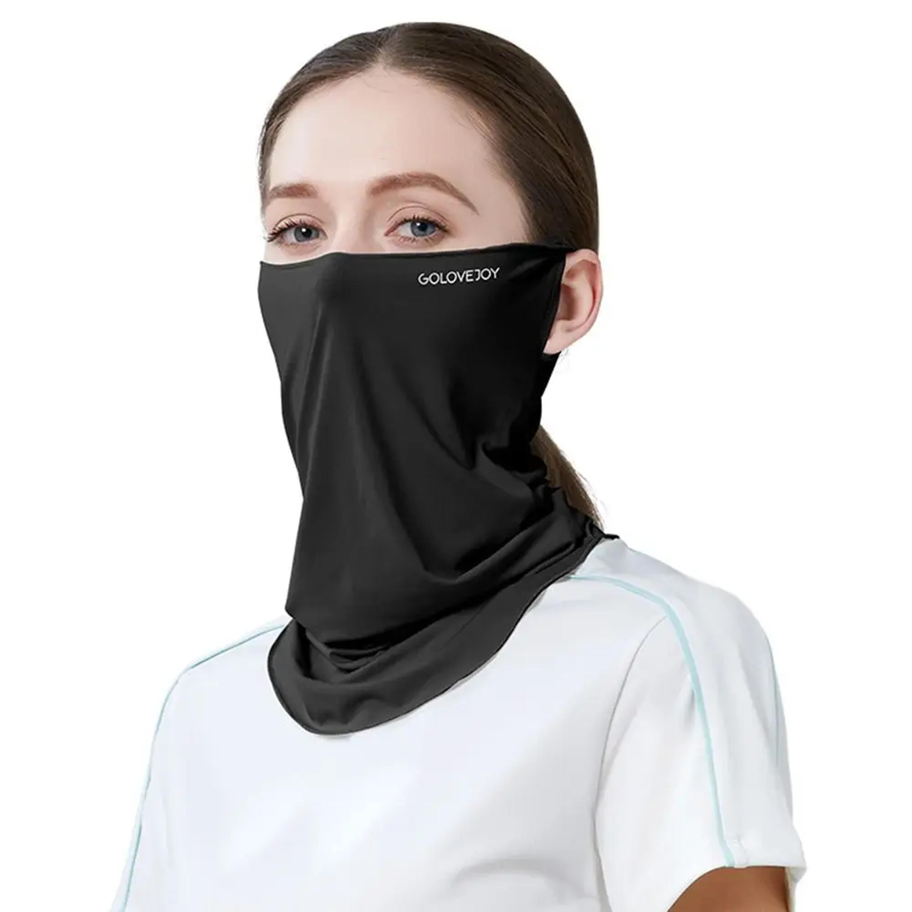 uv cooling ice silk face & neck shield mask for women