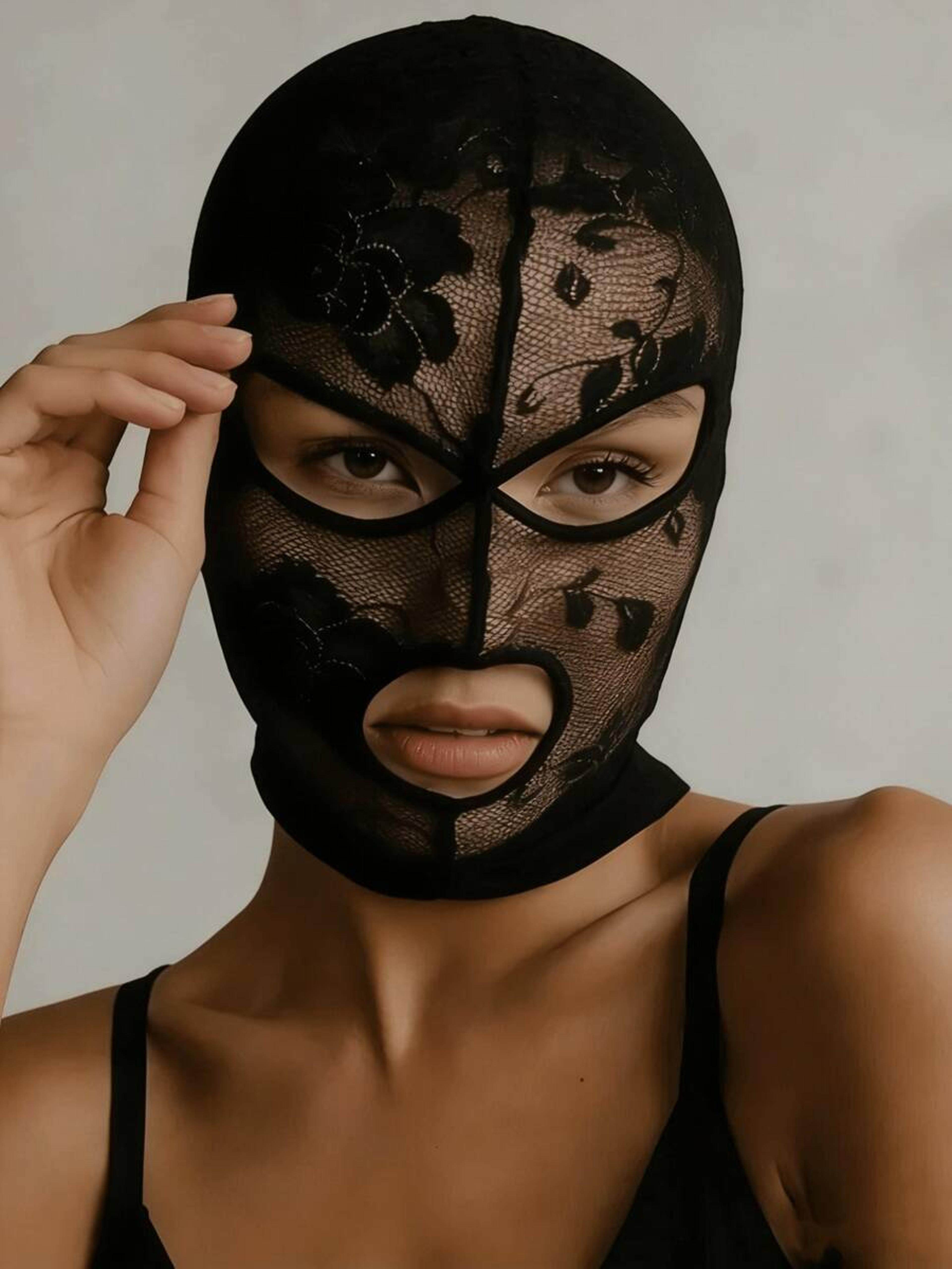 gothic lace full face mask venetian mask for masquerade, costume & performance wear