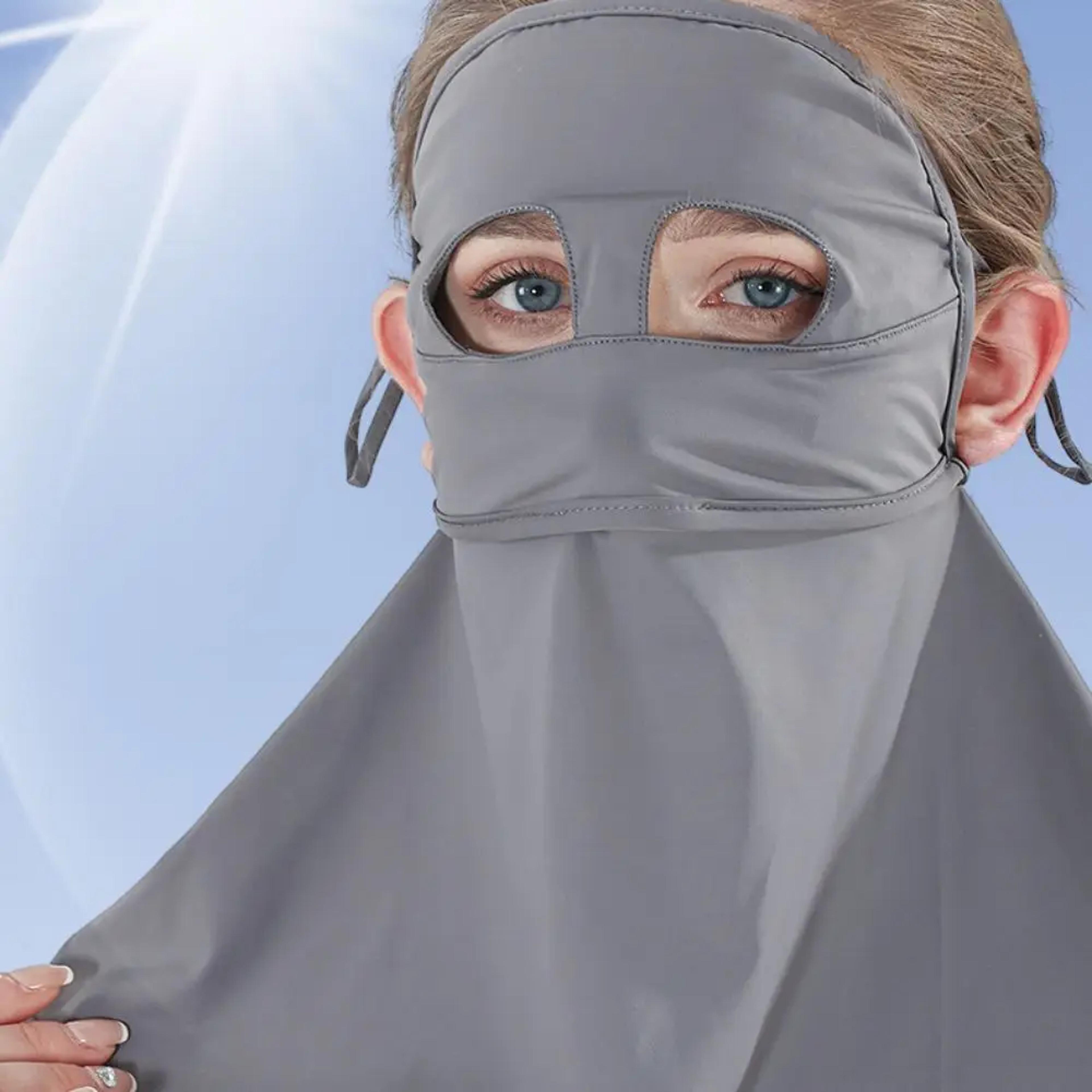 uv face cover neck gaiter for women