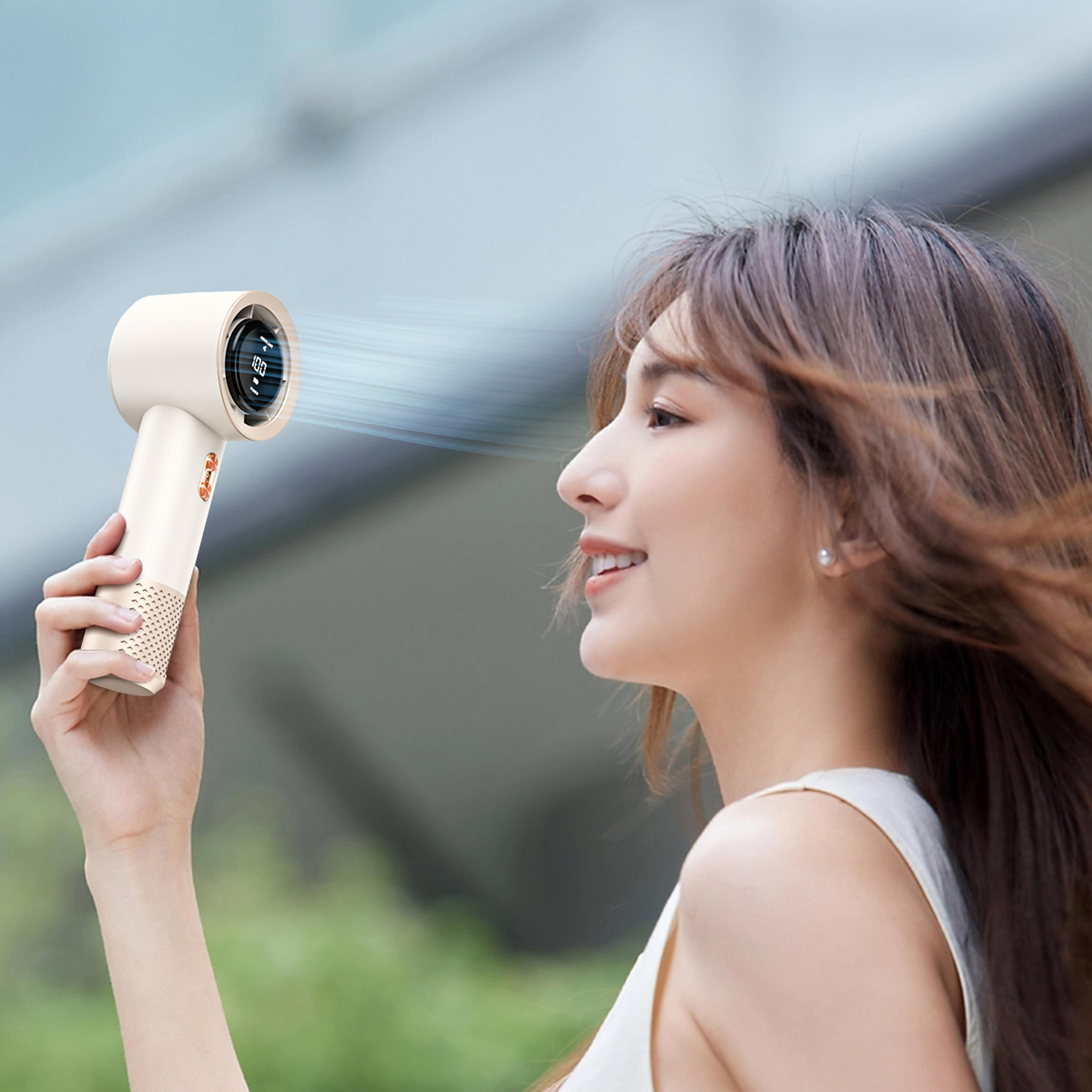 portable handheld fan air cooler with turbo fans