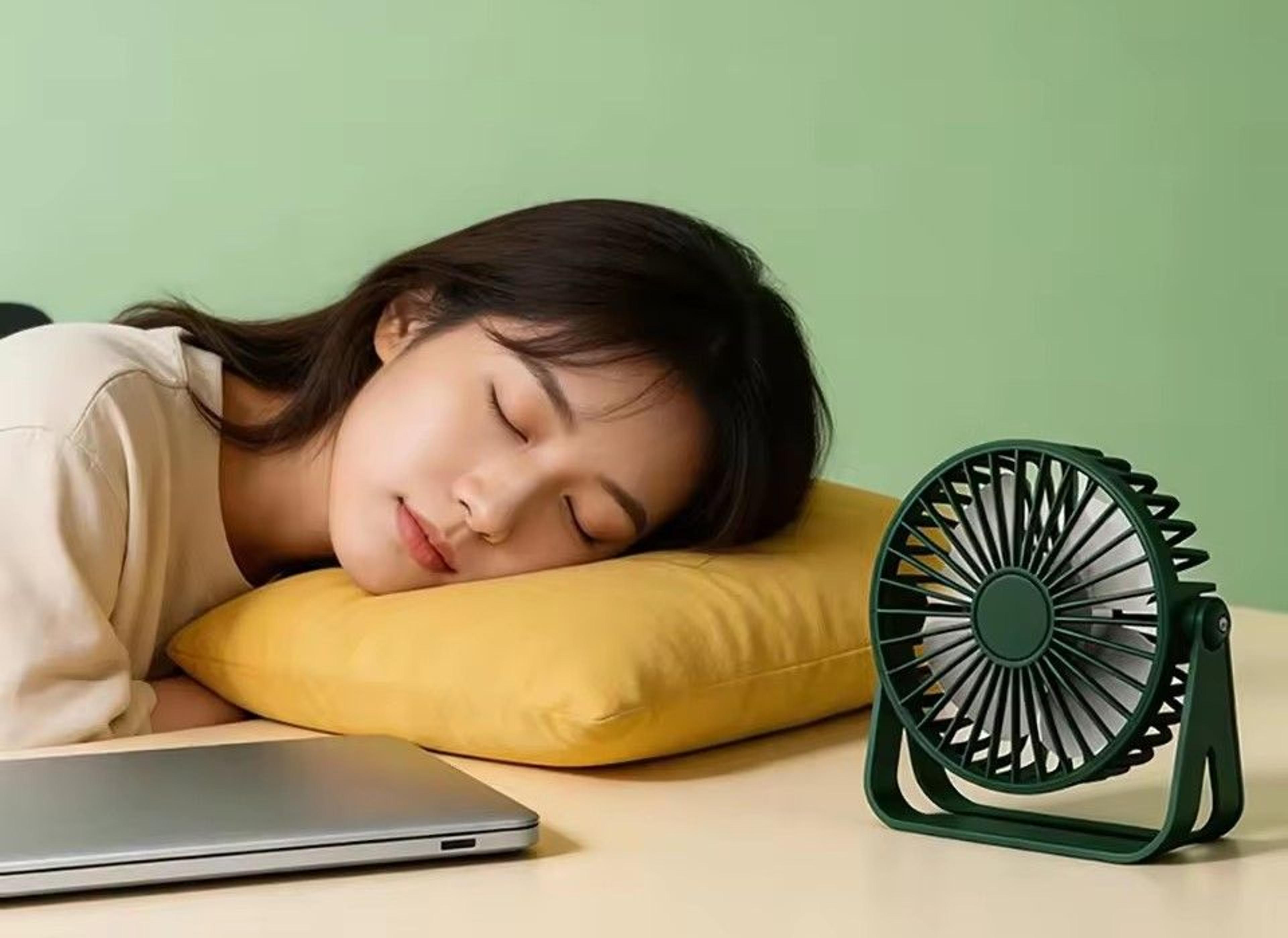 usb desk fan portable mini desktop fan for home, office & dorm