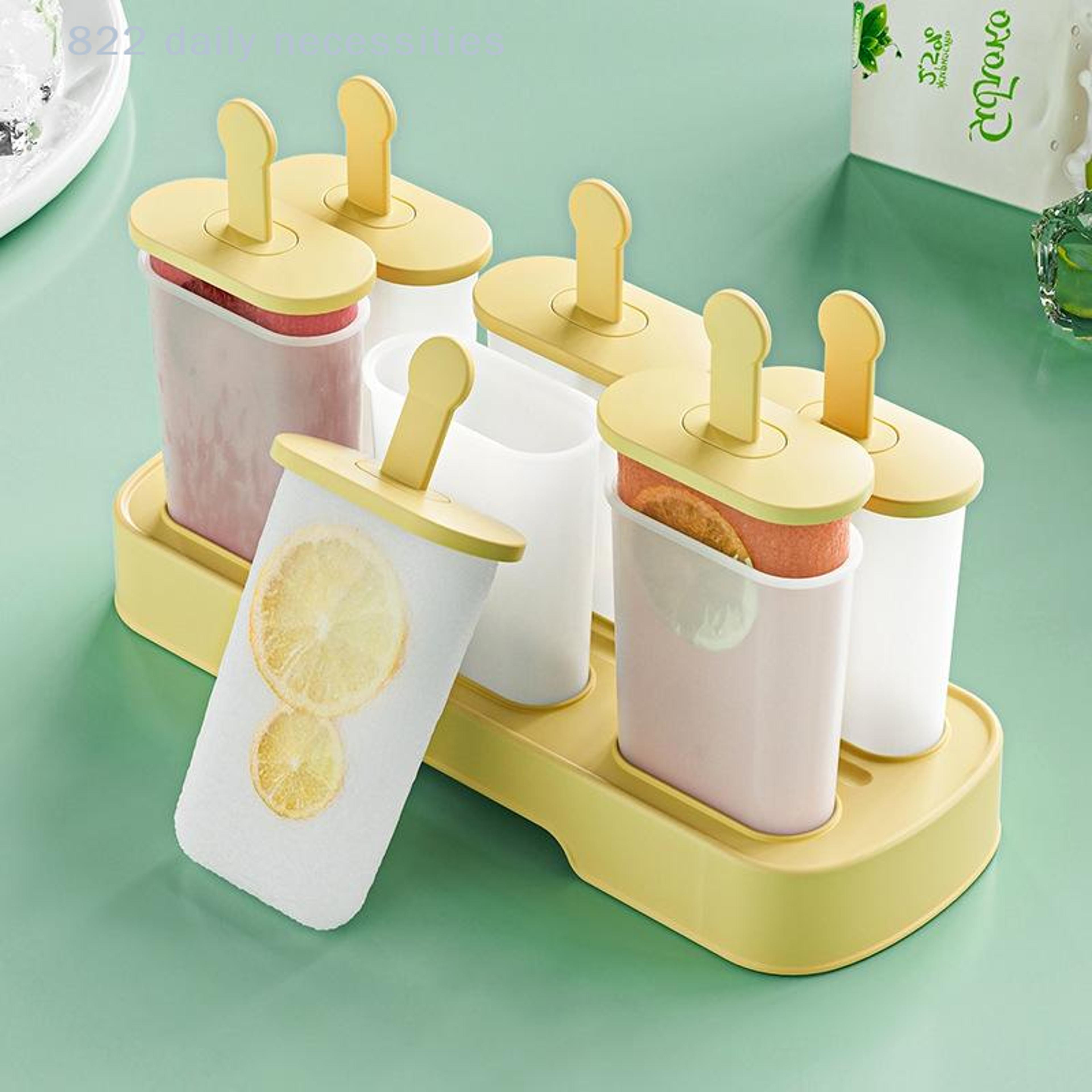 silicone popsicle molds cavity reusable ice pop maker for kids & homemade frozen treats