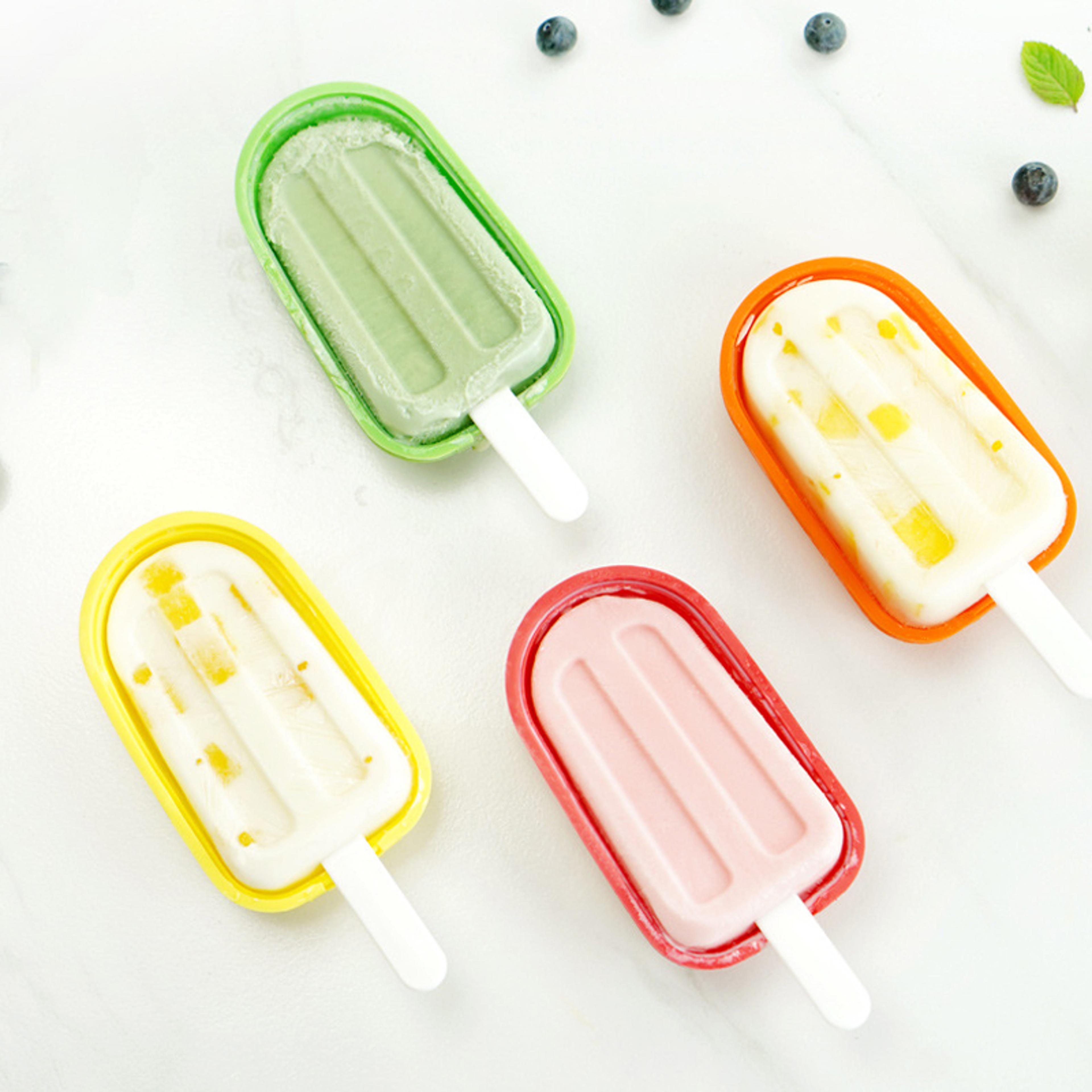 silicone popsicle mold set reusable diy ice pop maker for healthy homemade frozen treats
