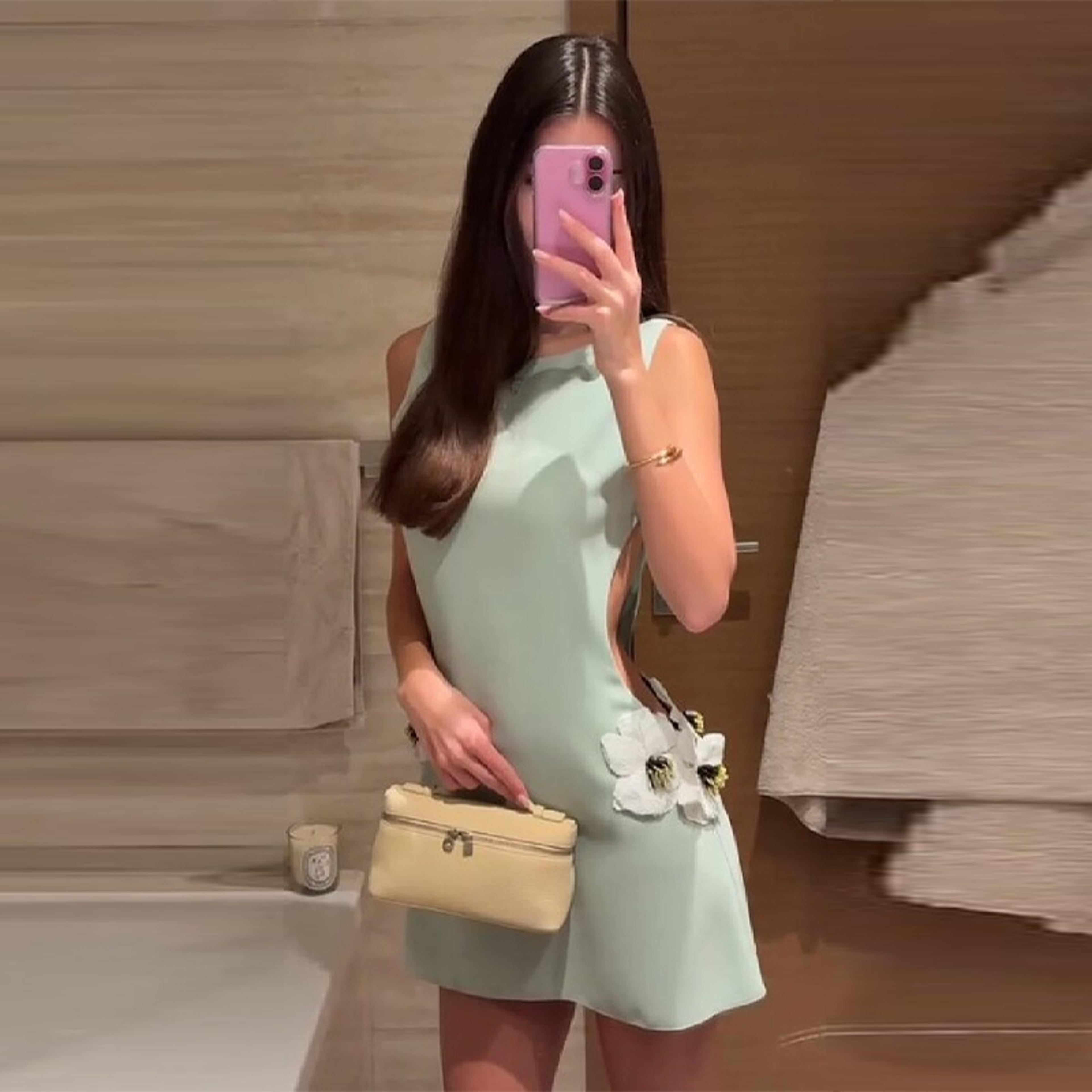 elegant floral mini dress for women summer party & vacation wear