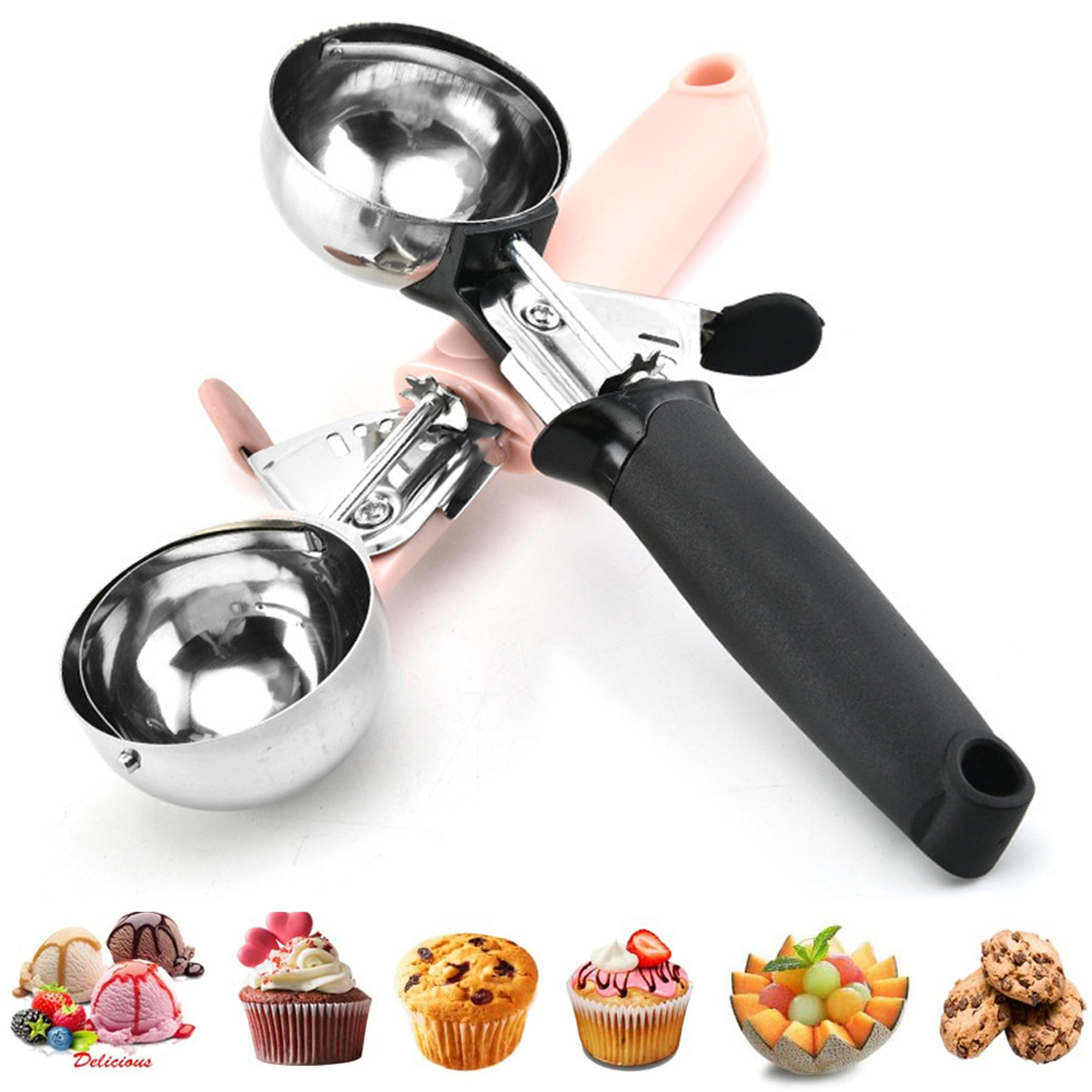 premium stainless steel ice cream scoop & melon baller kitchen tool
