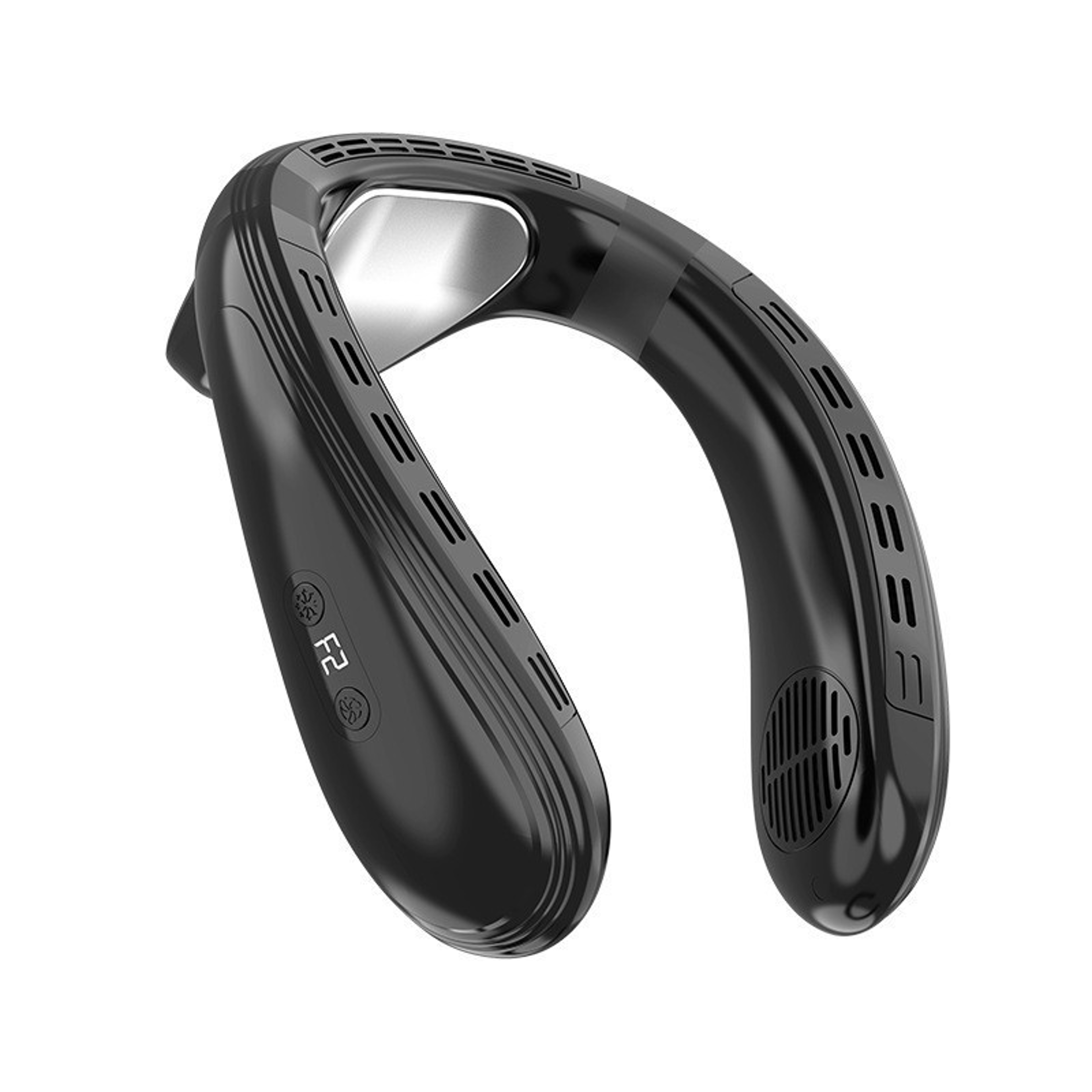 wearable neck air conditioner & portable neck fan with semiconductor cooling