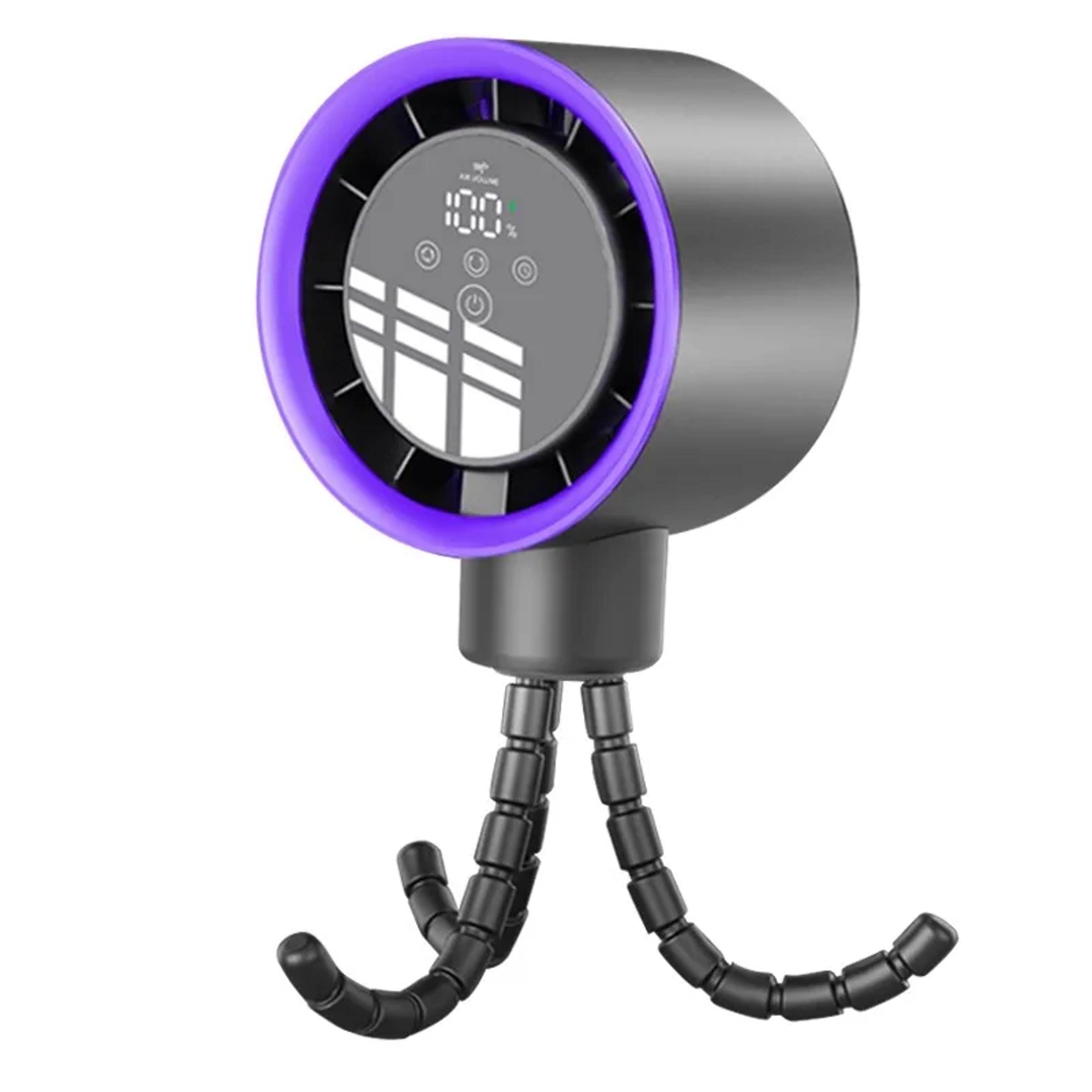 portable stroller fan with battery & speed cooling display