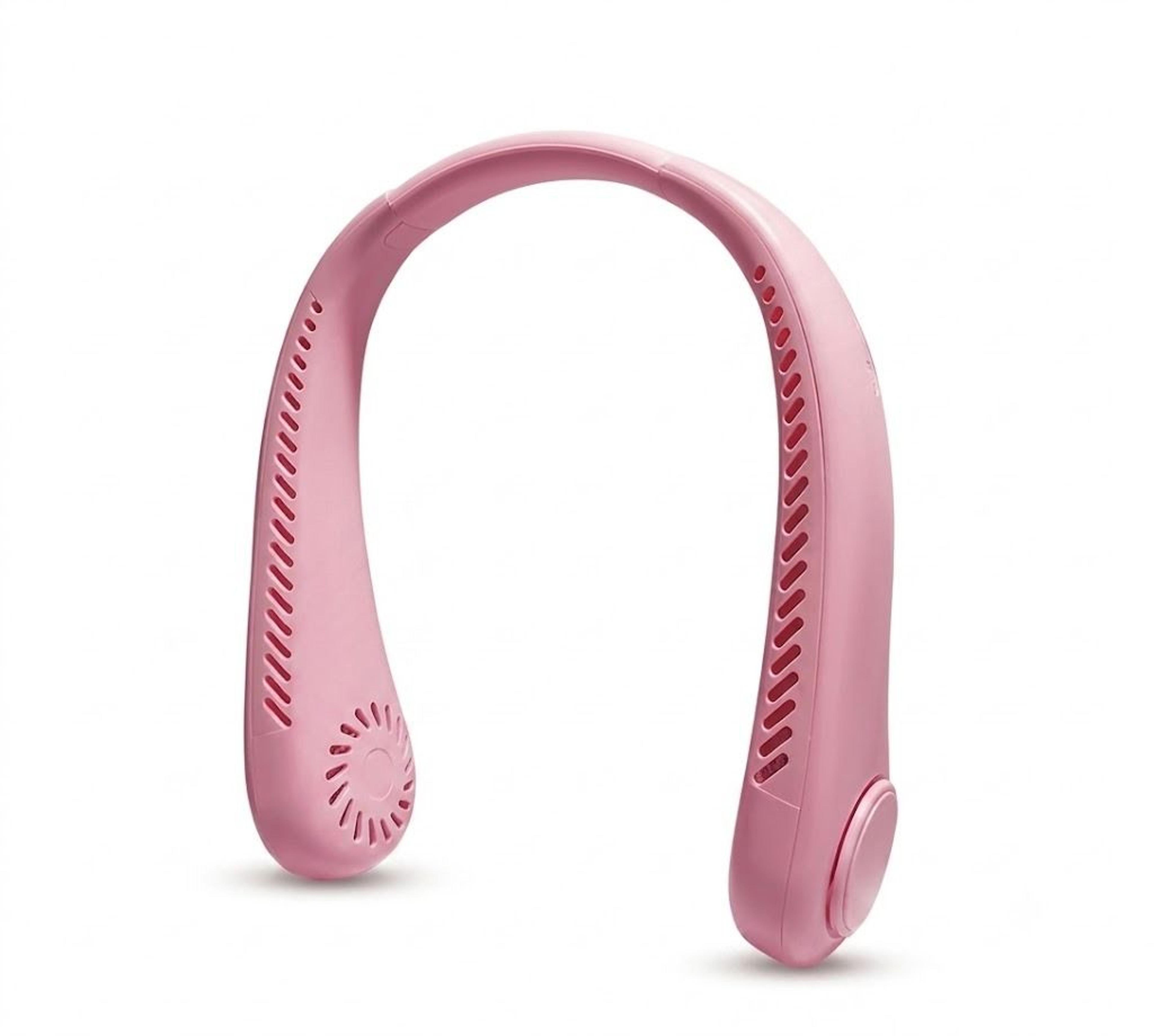 cooling breeze bladeless neck fan rechargeable portable hands-free air cooler