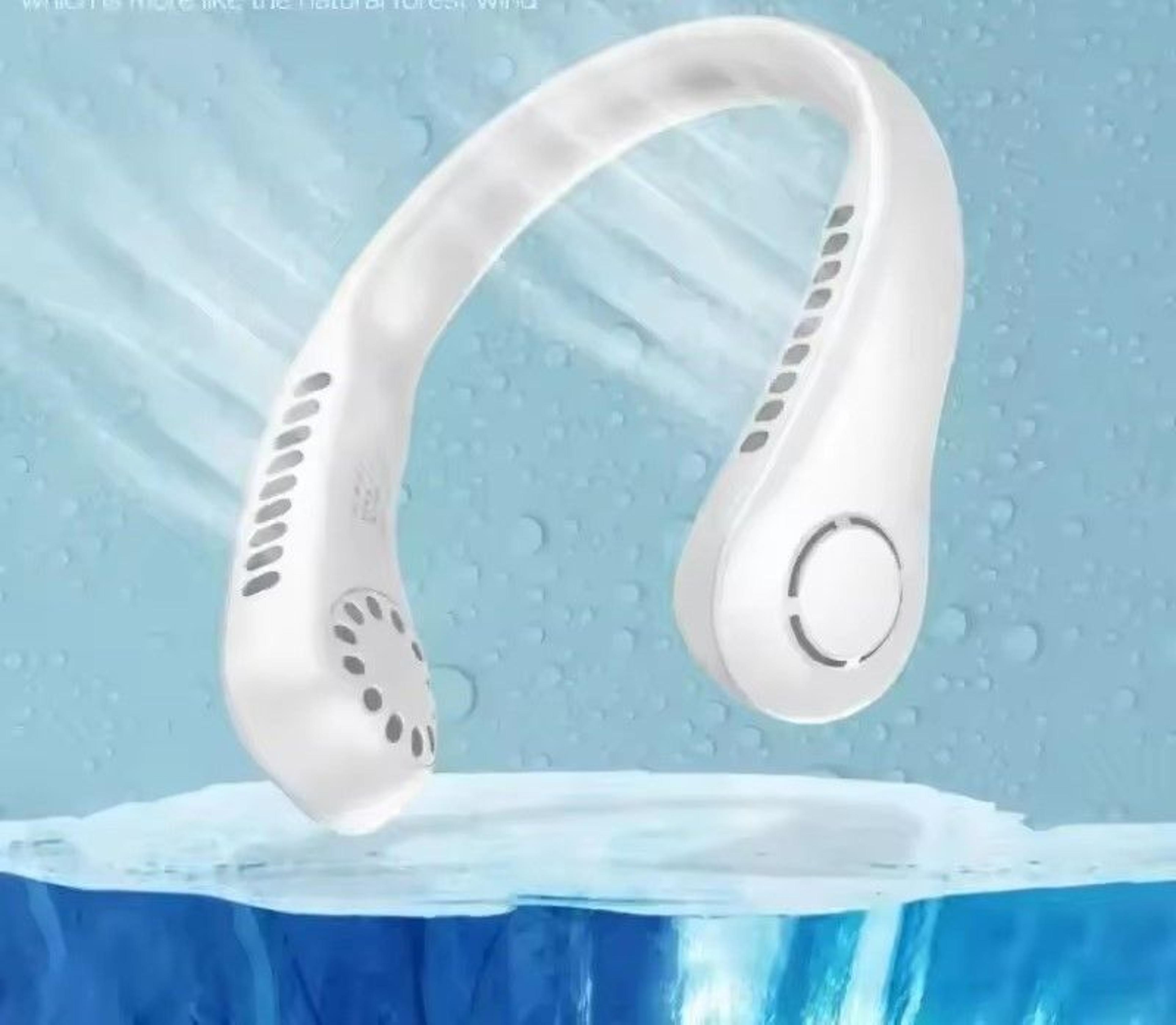 portable bladeless neck fan rechargeable personal cooling fan with speeds