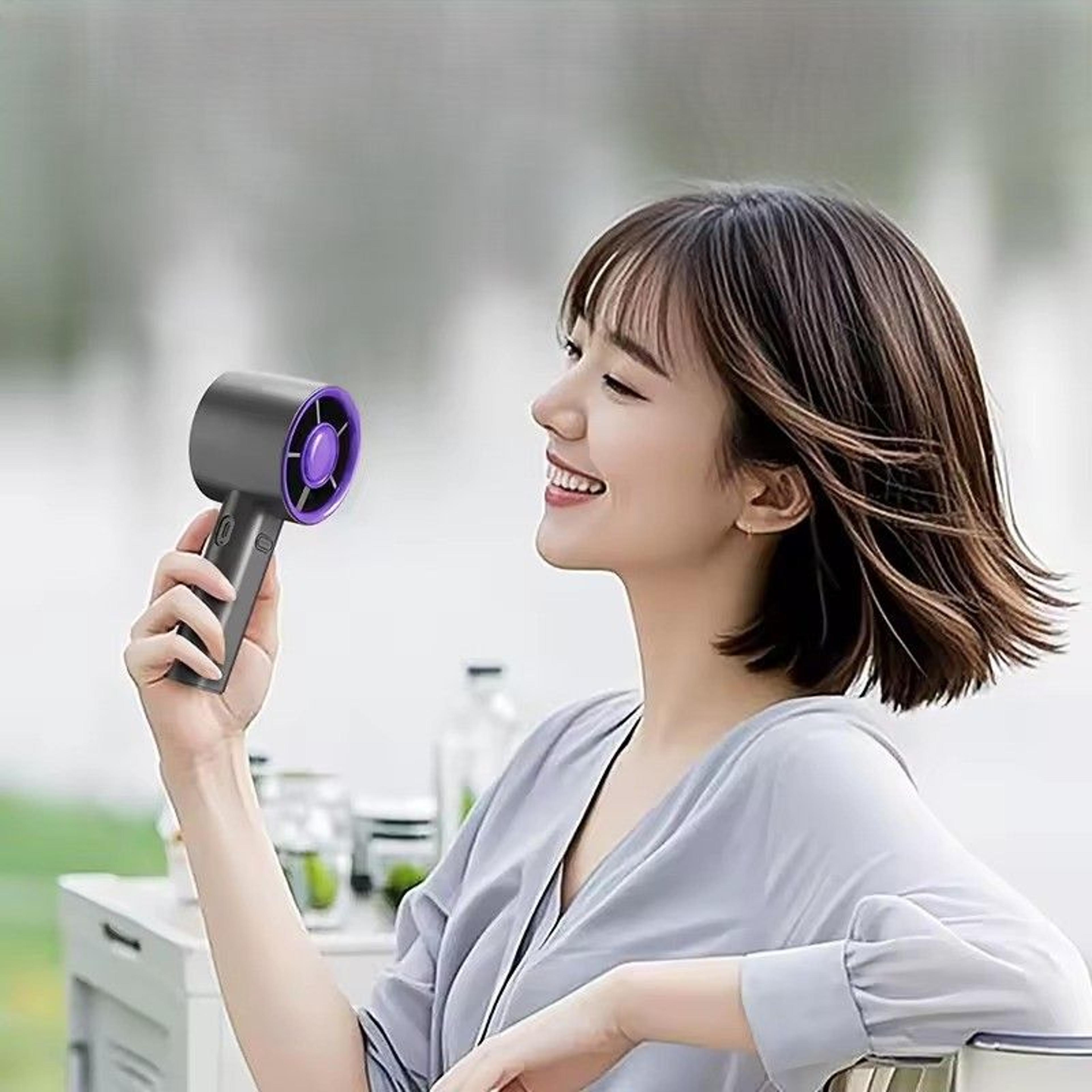 portable mini fan & phone stand for travel, office and outdoor cooling