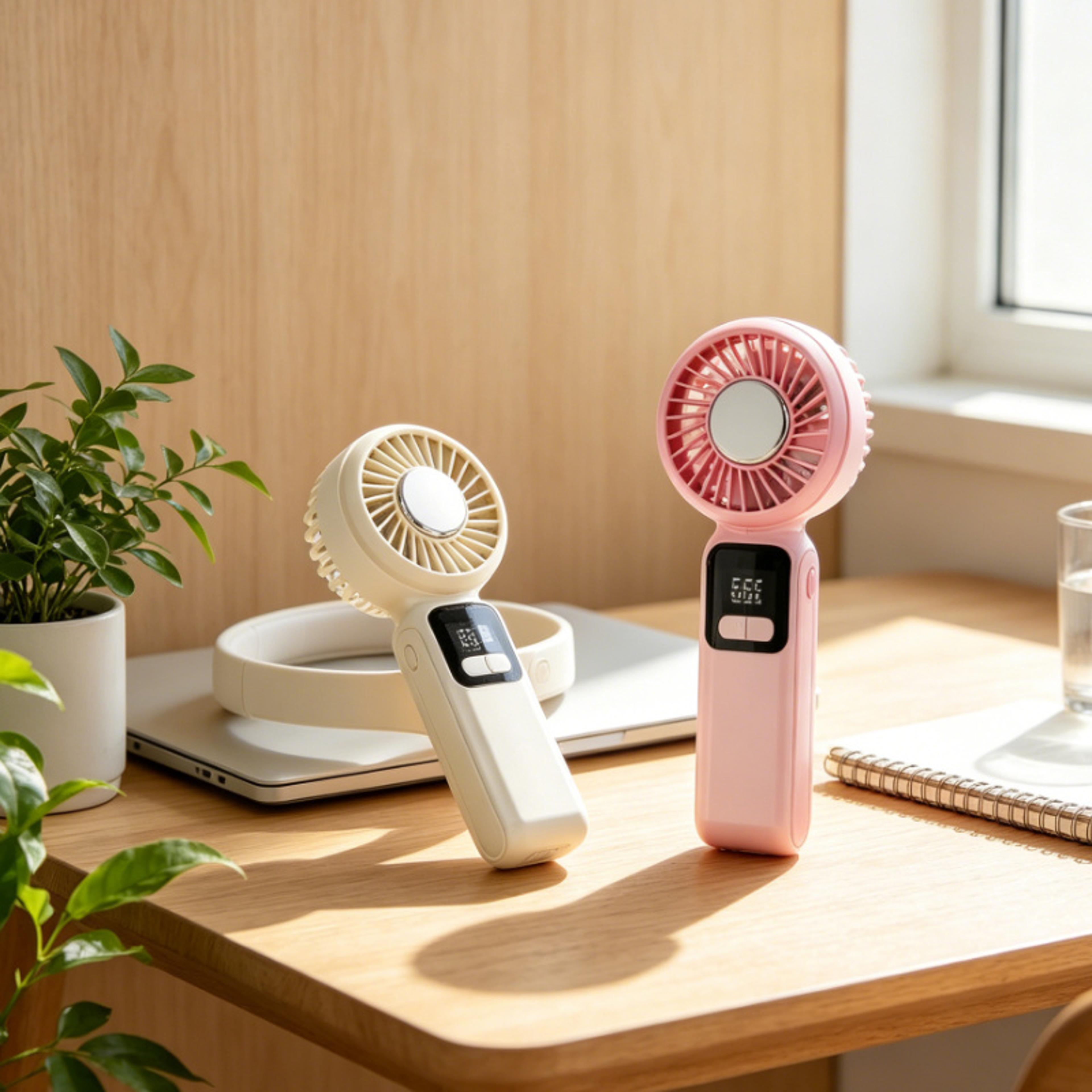 mini portable handheld fan foldable portable handheld fan for travel, school & outdoors