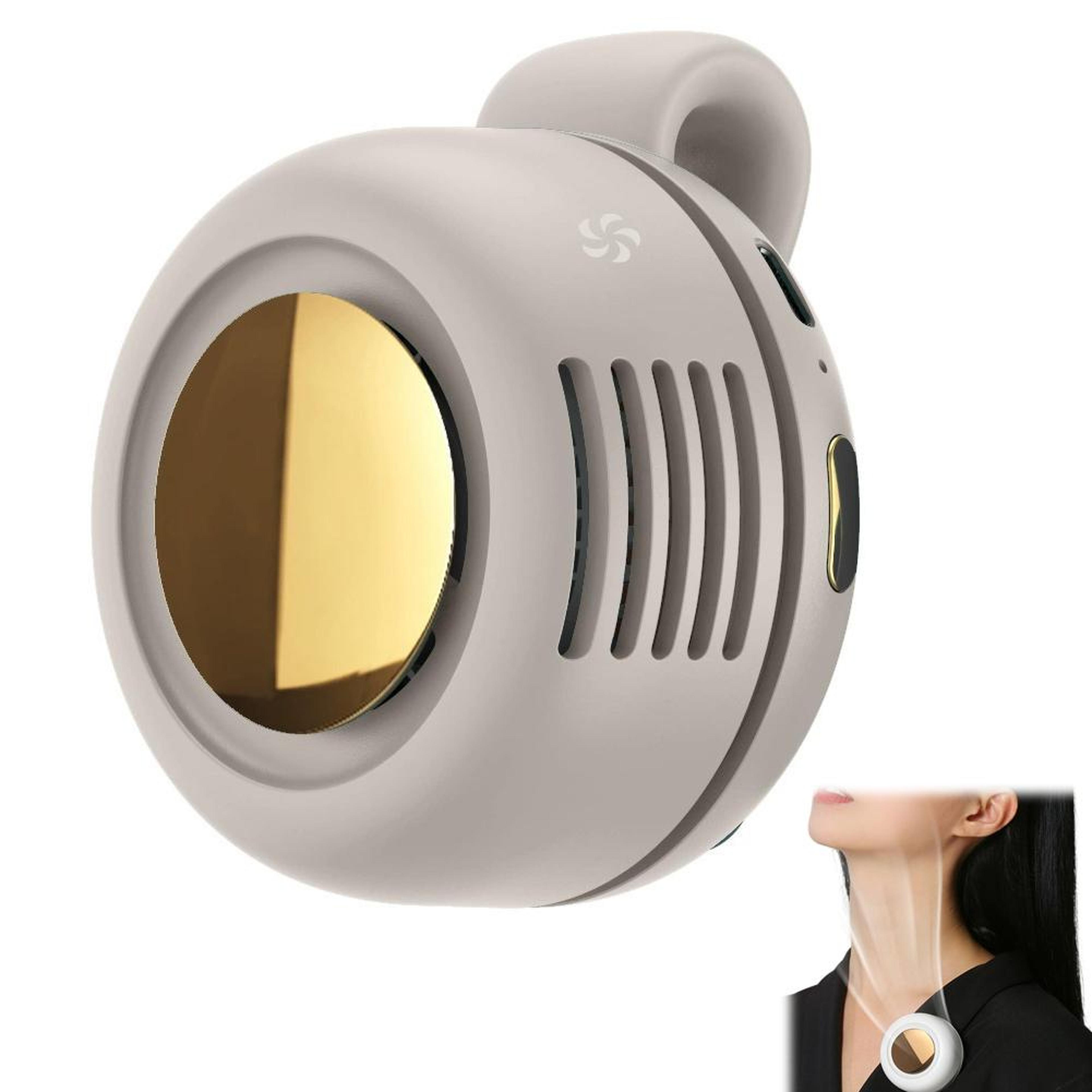 portable bladeless waist clip fan usb rechargeable personal cooling fan