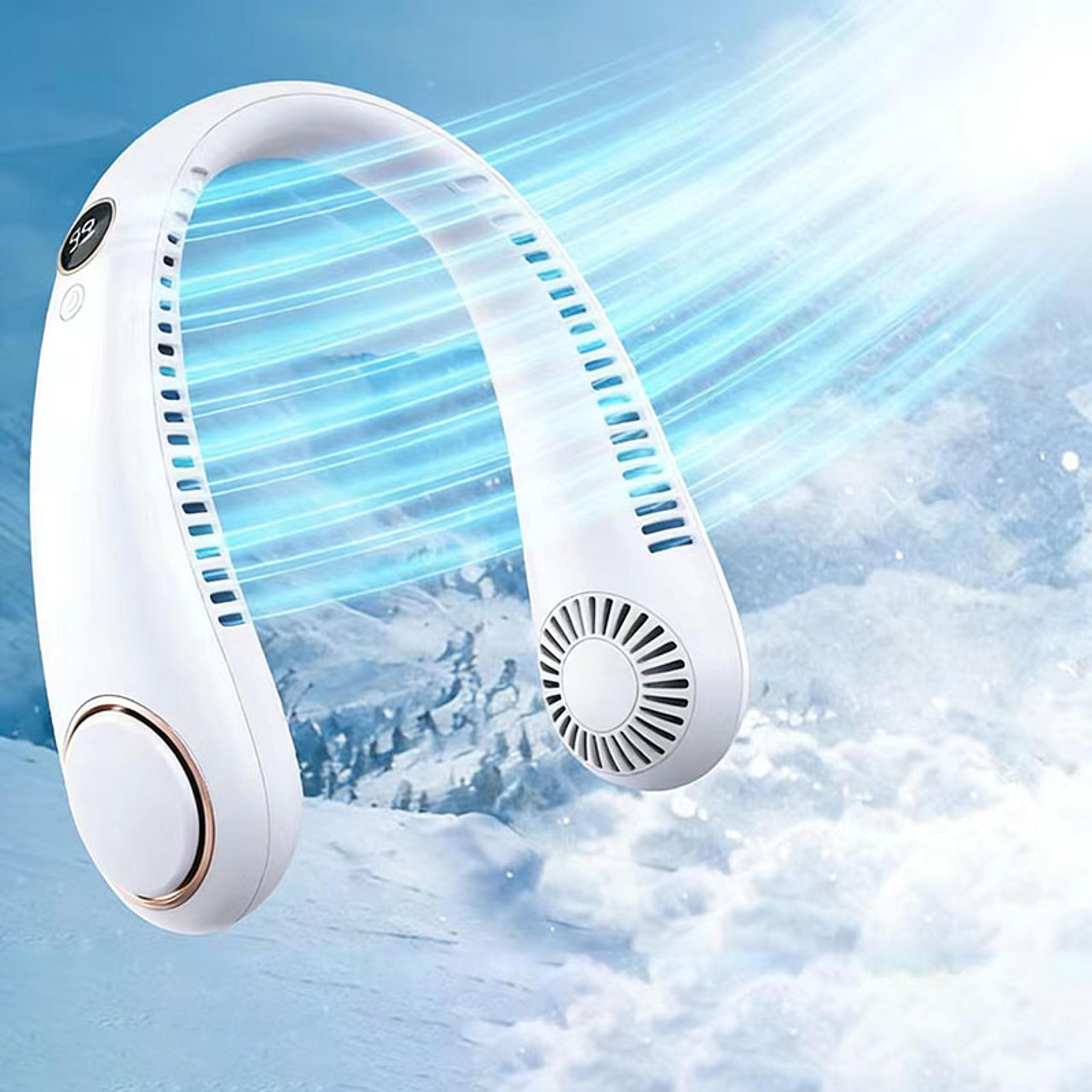wearable neck fan usb rechargeable bladeless cooling fan with speeds