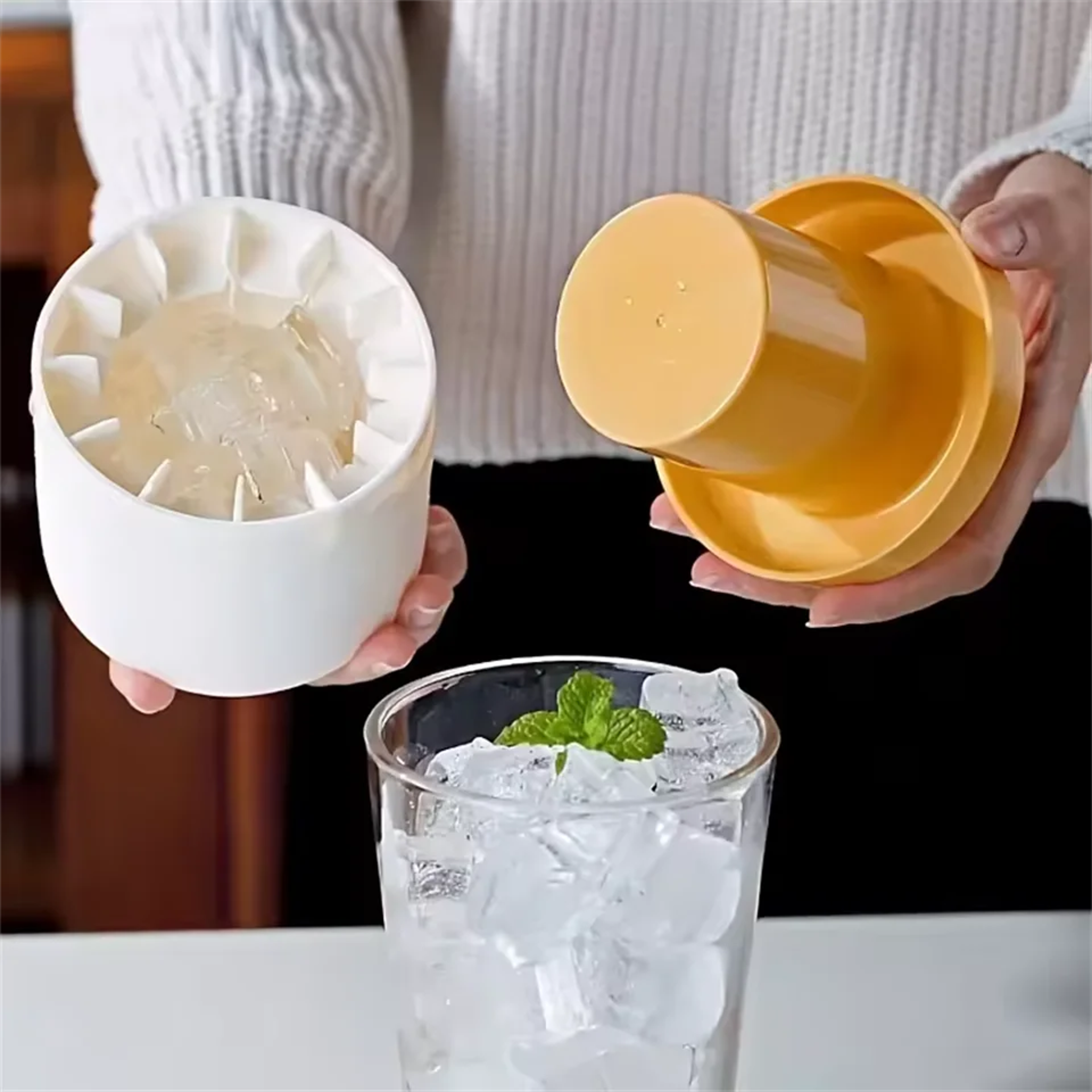 silicone ice maker cup & storage bucket