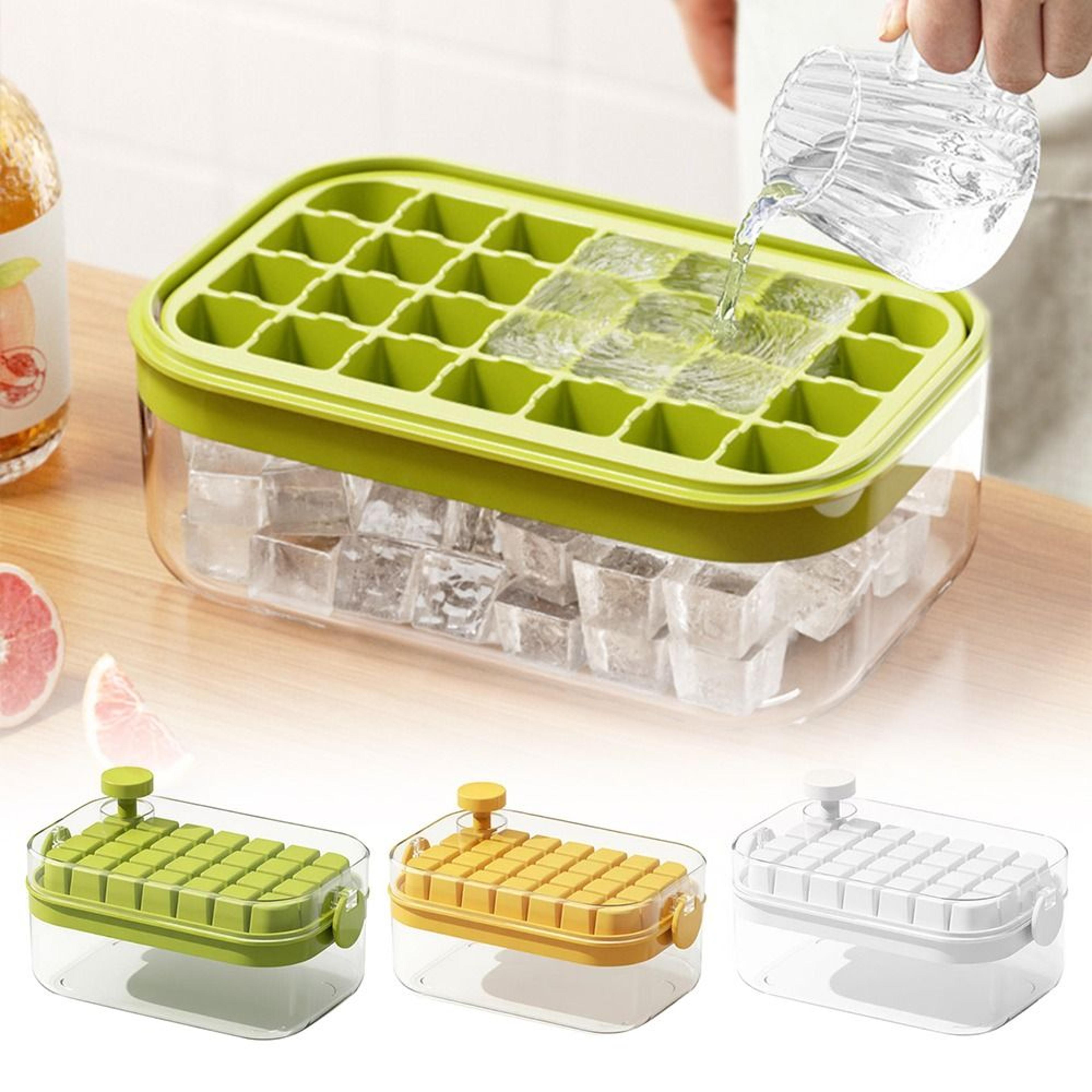 silicone ice cube tray with lid large capacity easy release ice maker