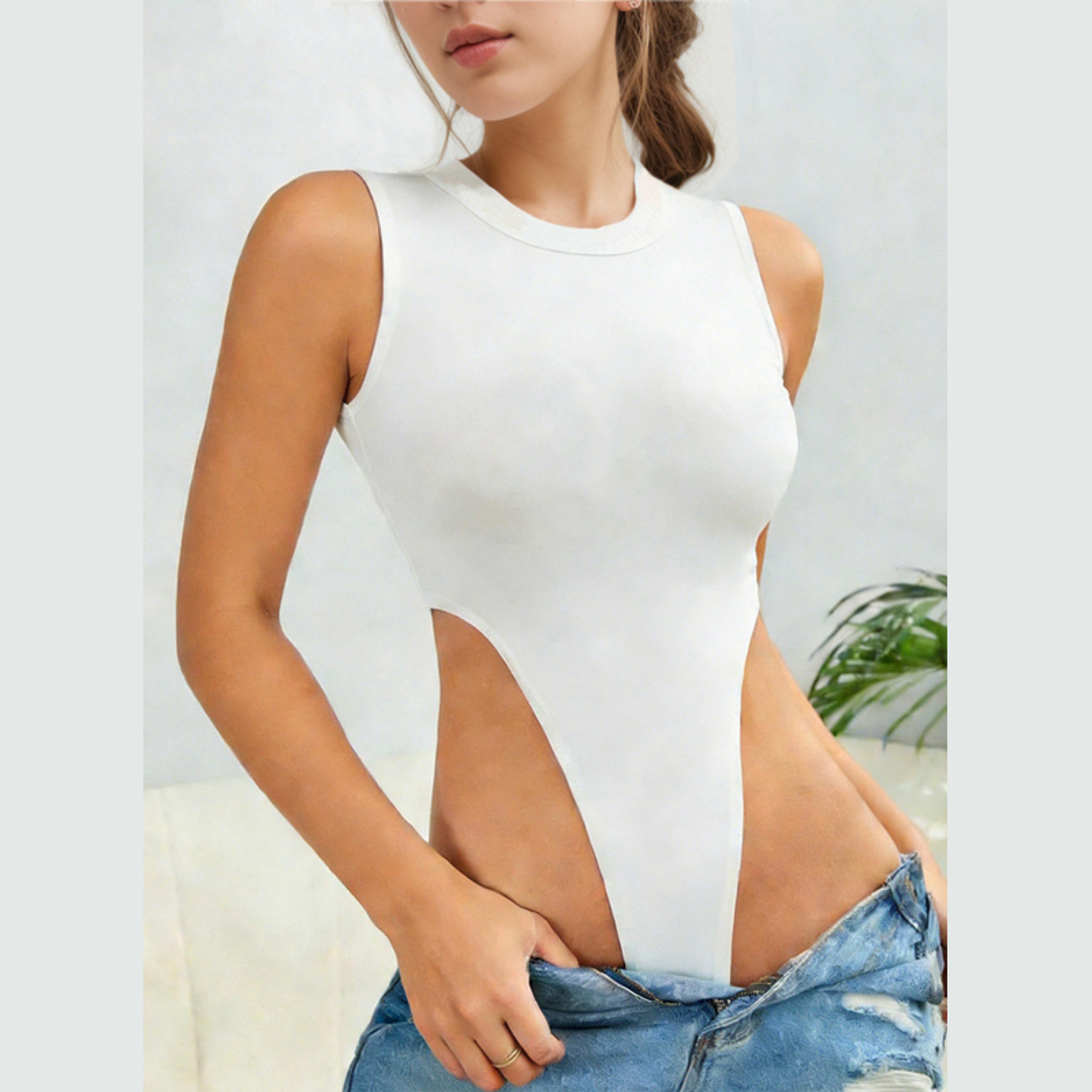 sleeveless cutout bodysuit romper for women bodycon romper party jumpsuit