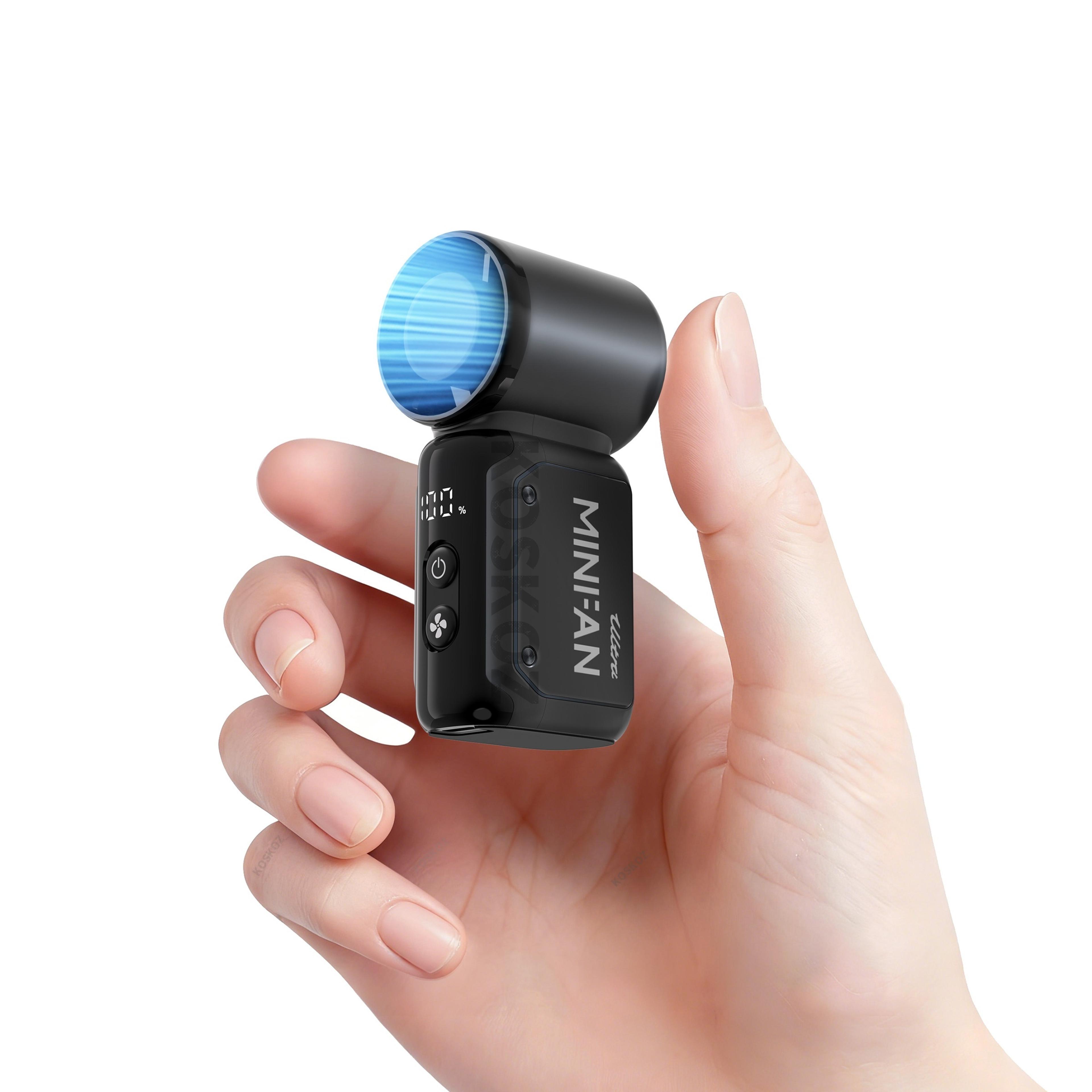 portable pocket fan usb rechargeable handheld cooling fan for travel, concerts & summer days