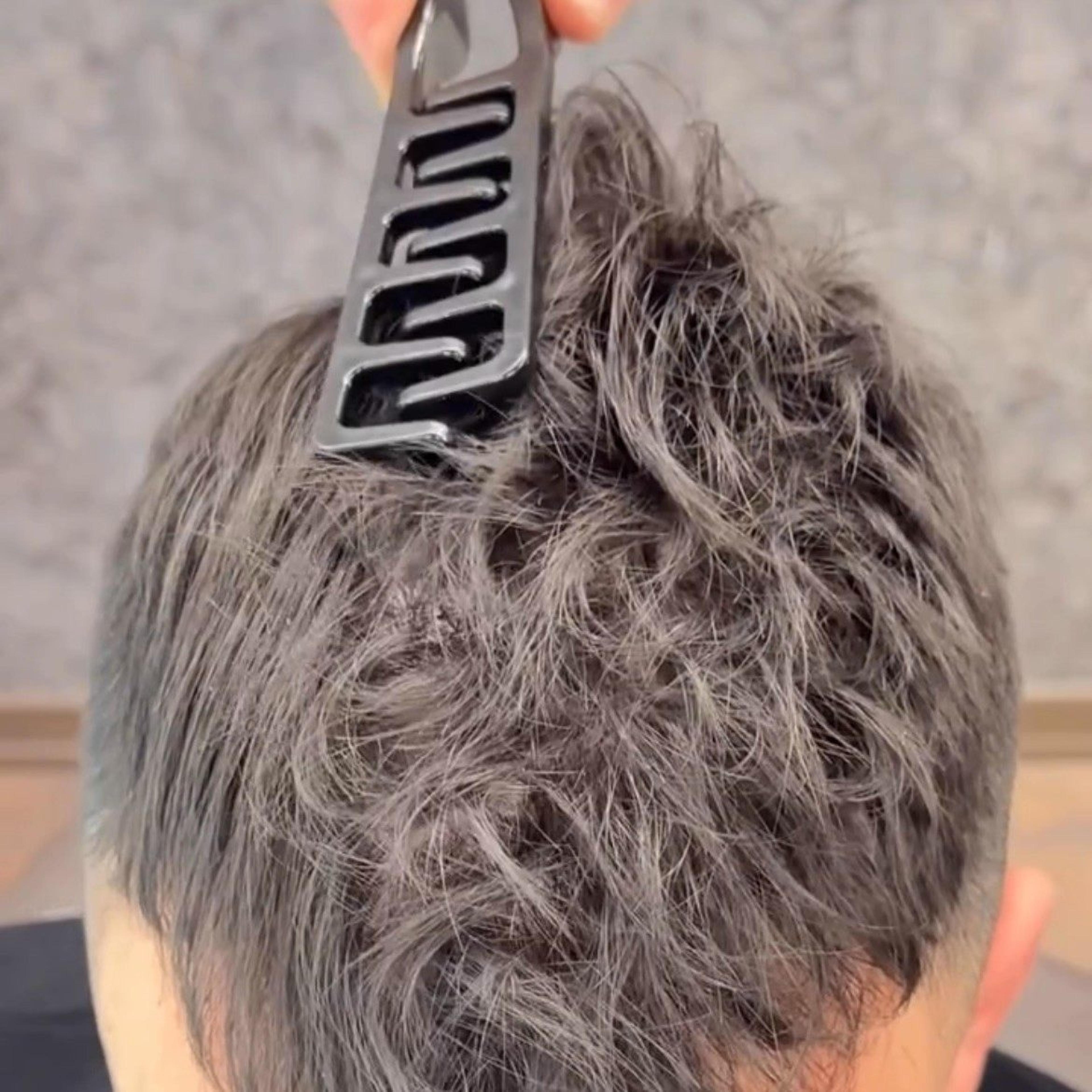 textured lift hair styling comb for men fluffy hair volume & precision grooming
