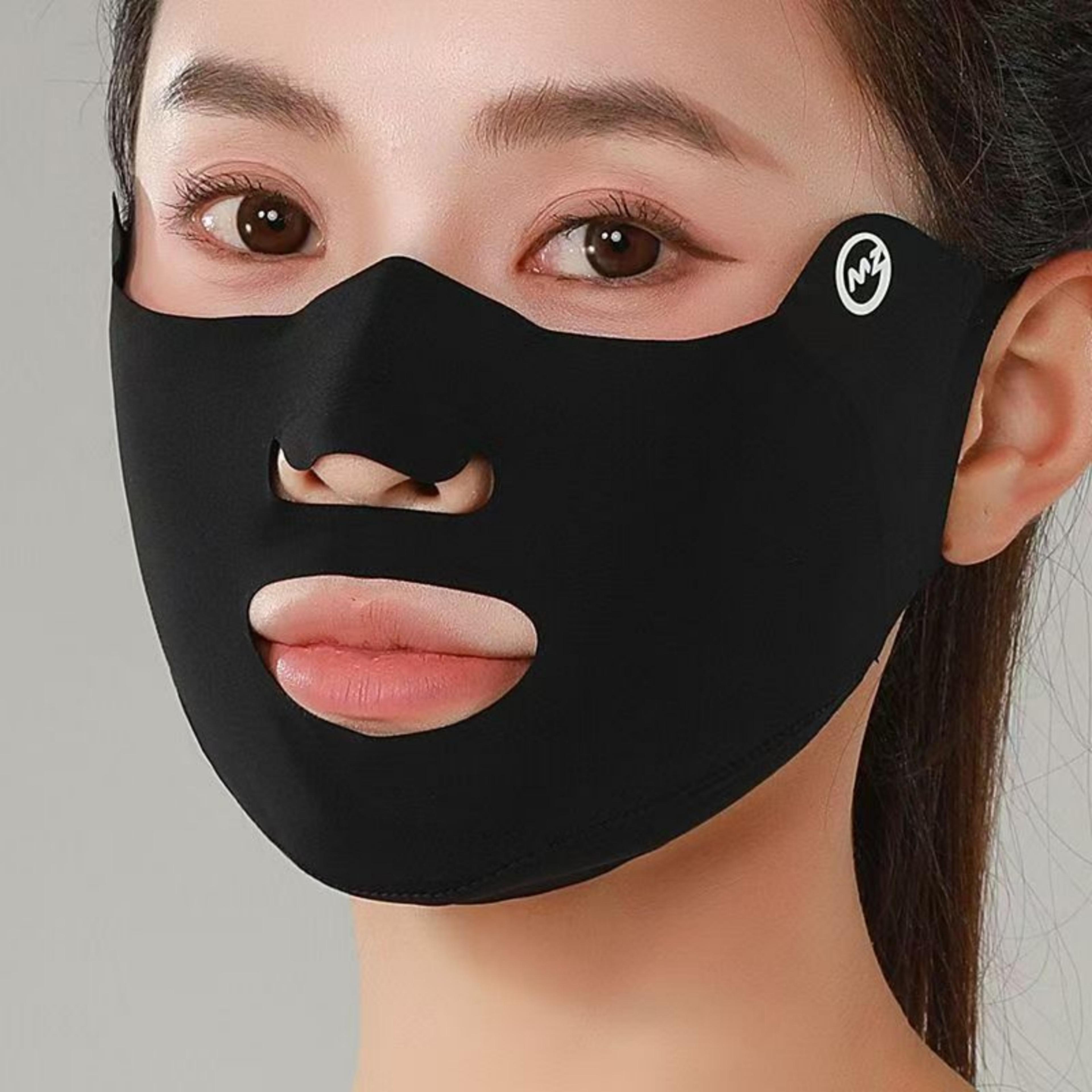 ice silk face mask for sun protection, dust defense & breathable outdoor comfort