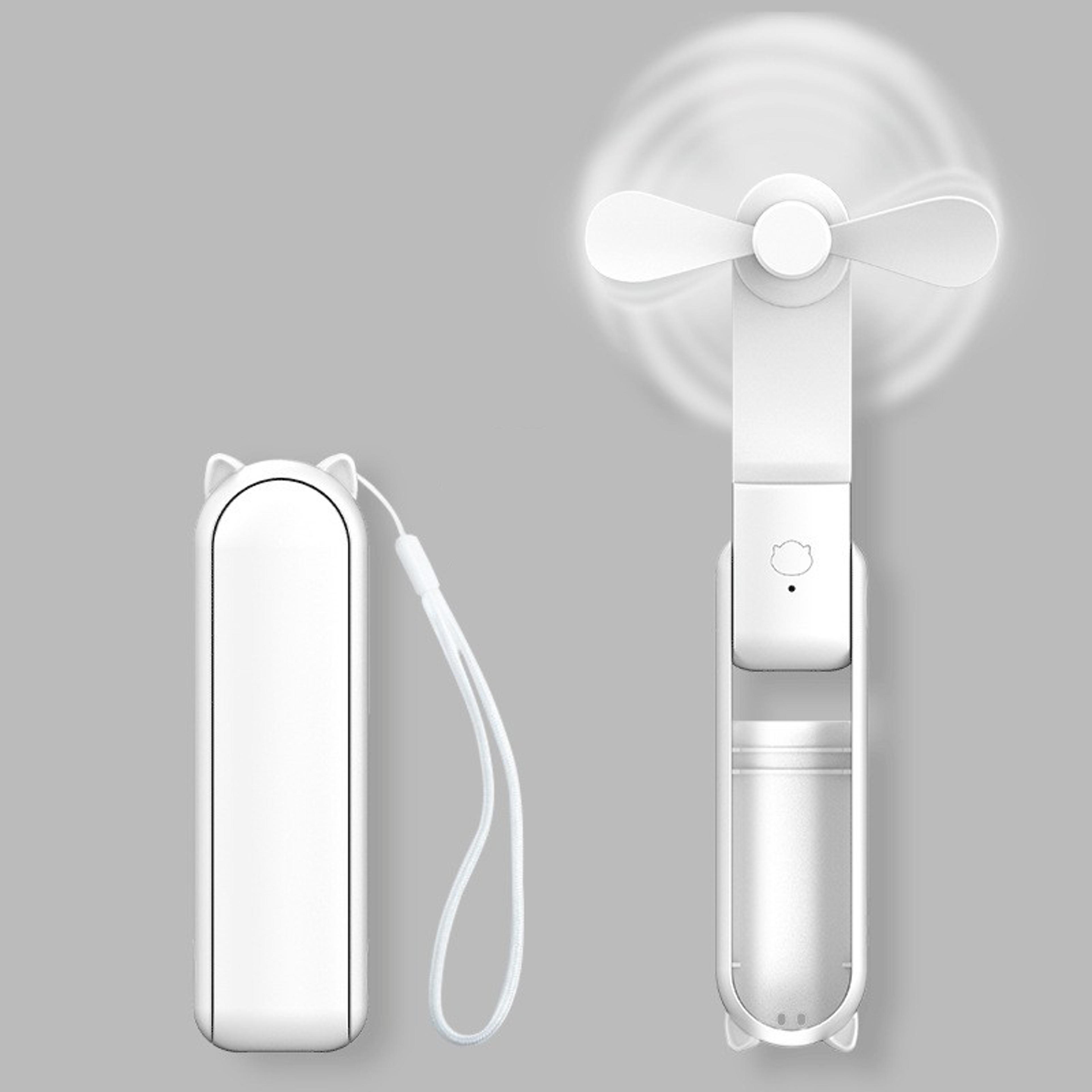 usb rechargeable portable mini fan with speed cooling & foldable travel design