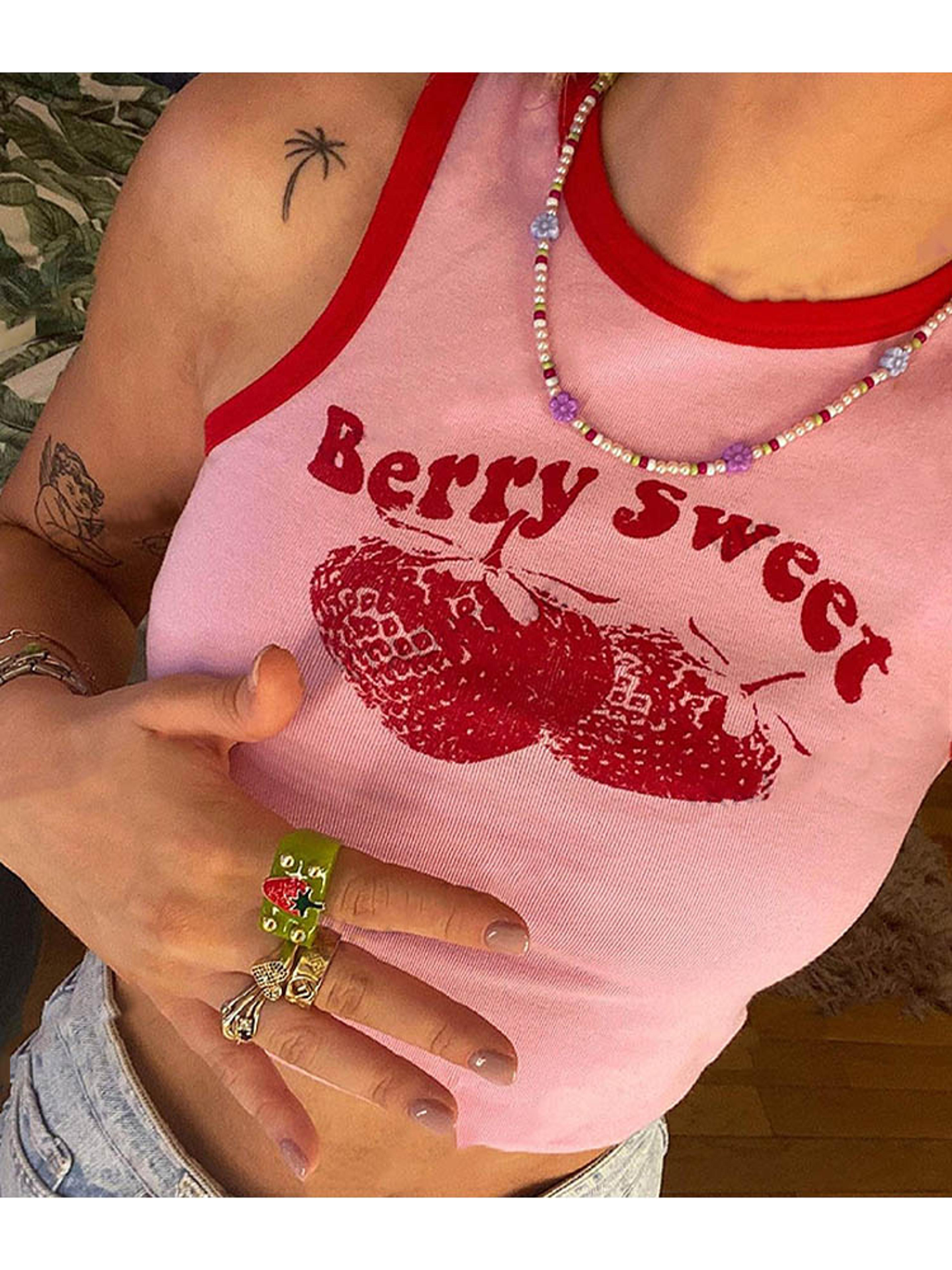 vintage pink y2k off-shoulder crop tank top for women