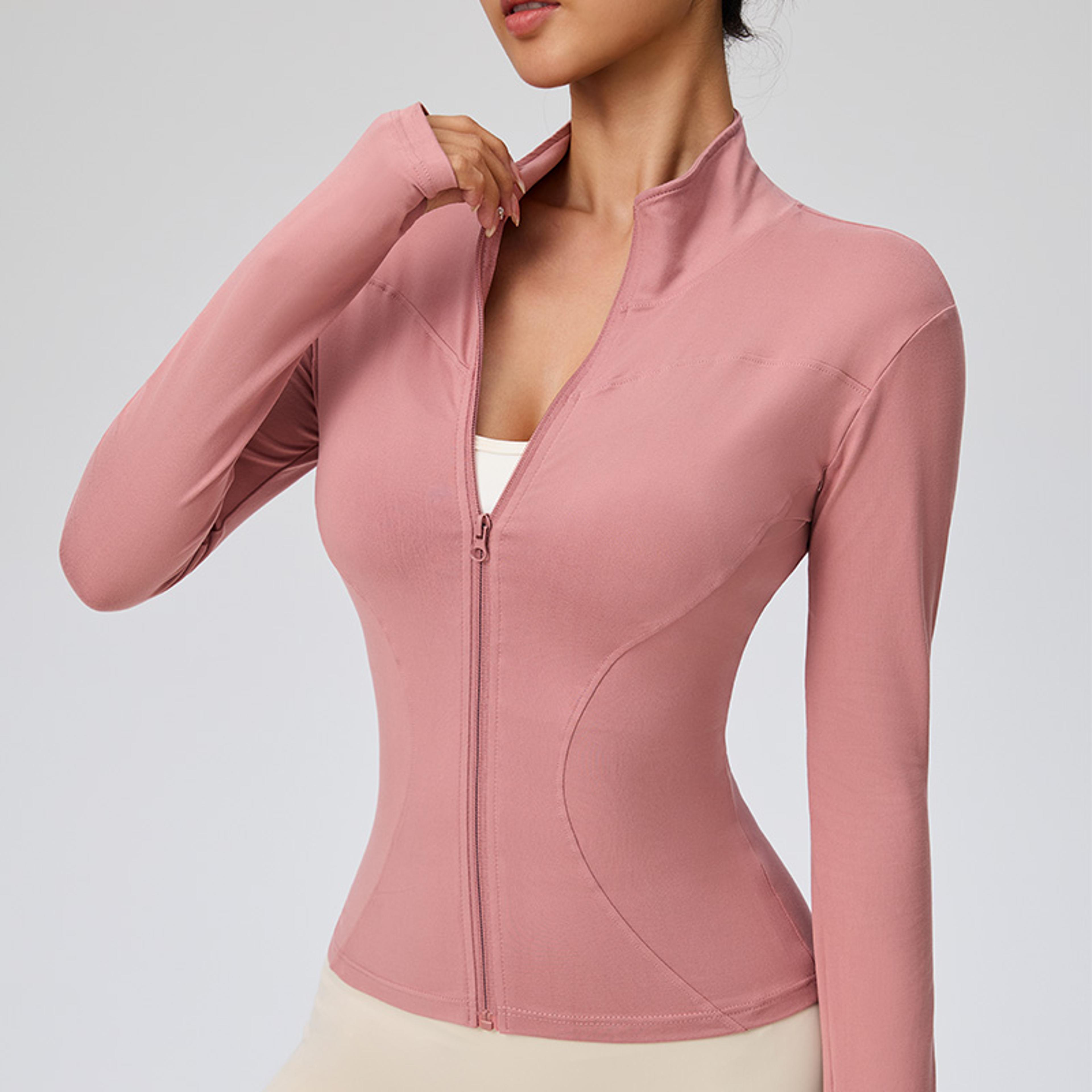 women's pilates & running jacket lightweight quick-dry fitness layer