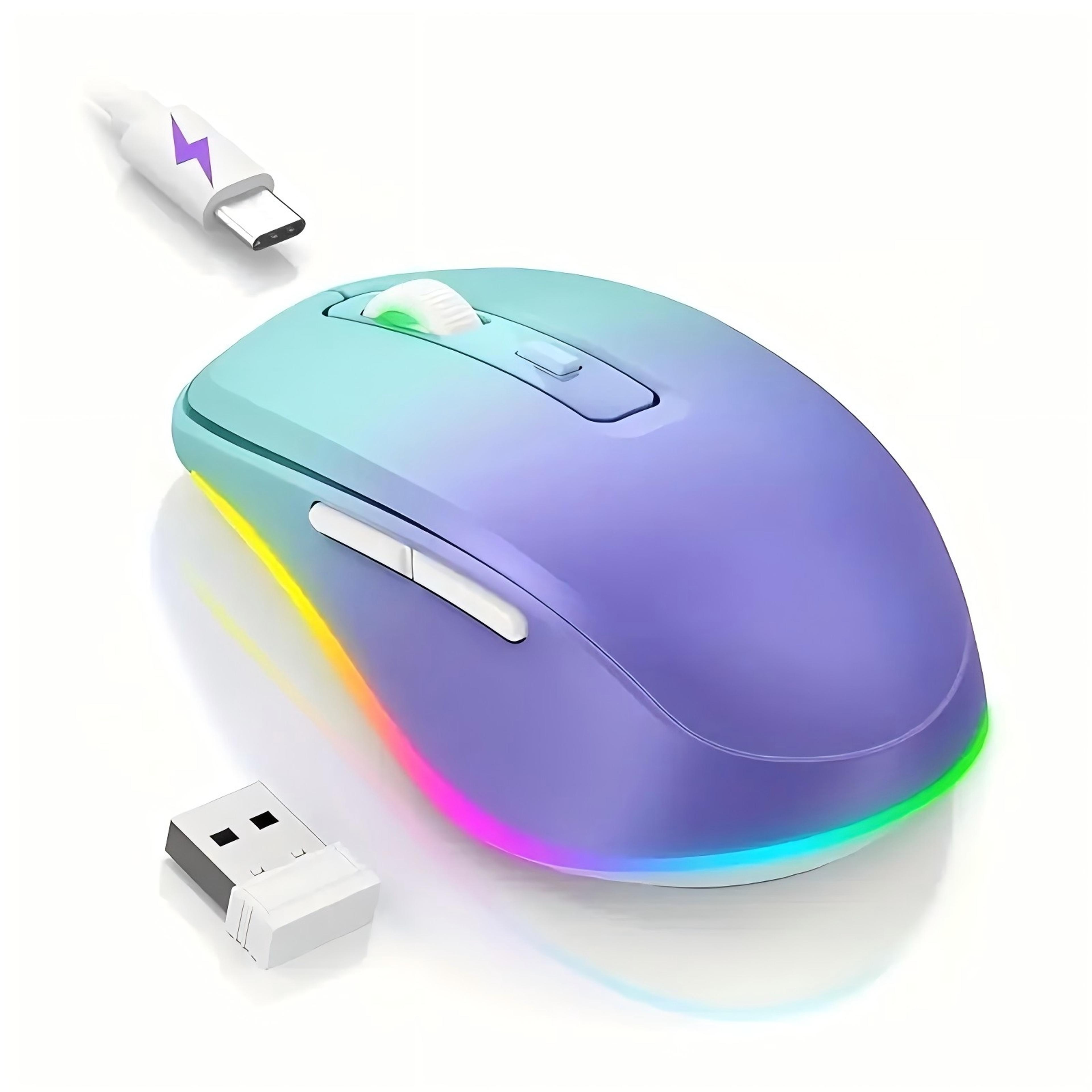 rechargeable mouse jiggler with random motion and led display