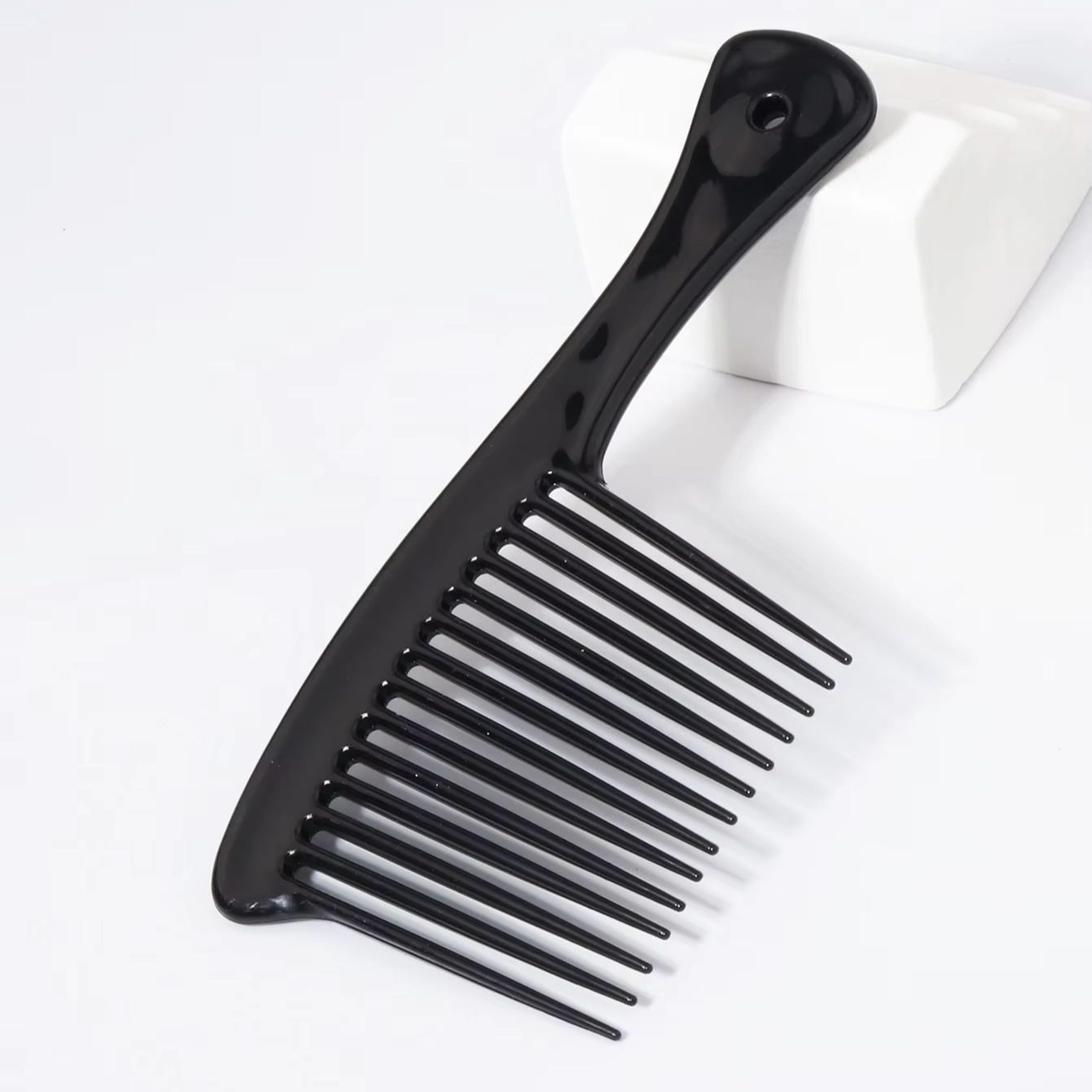 wide tooth detangling shower comb for curly, thick & wet hair