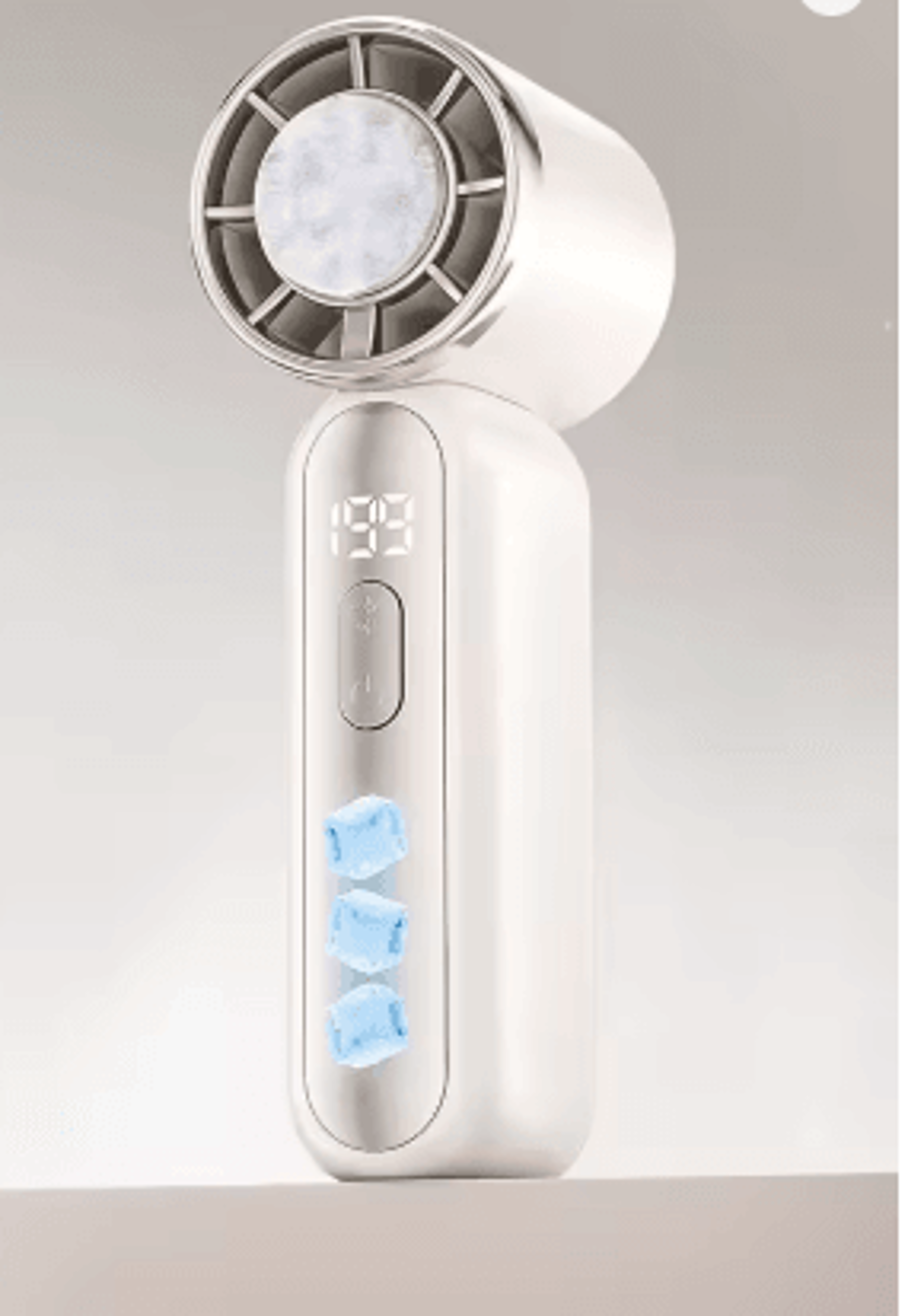 portable handheld fan with ice cooling mini rechargeable personal fan