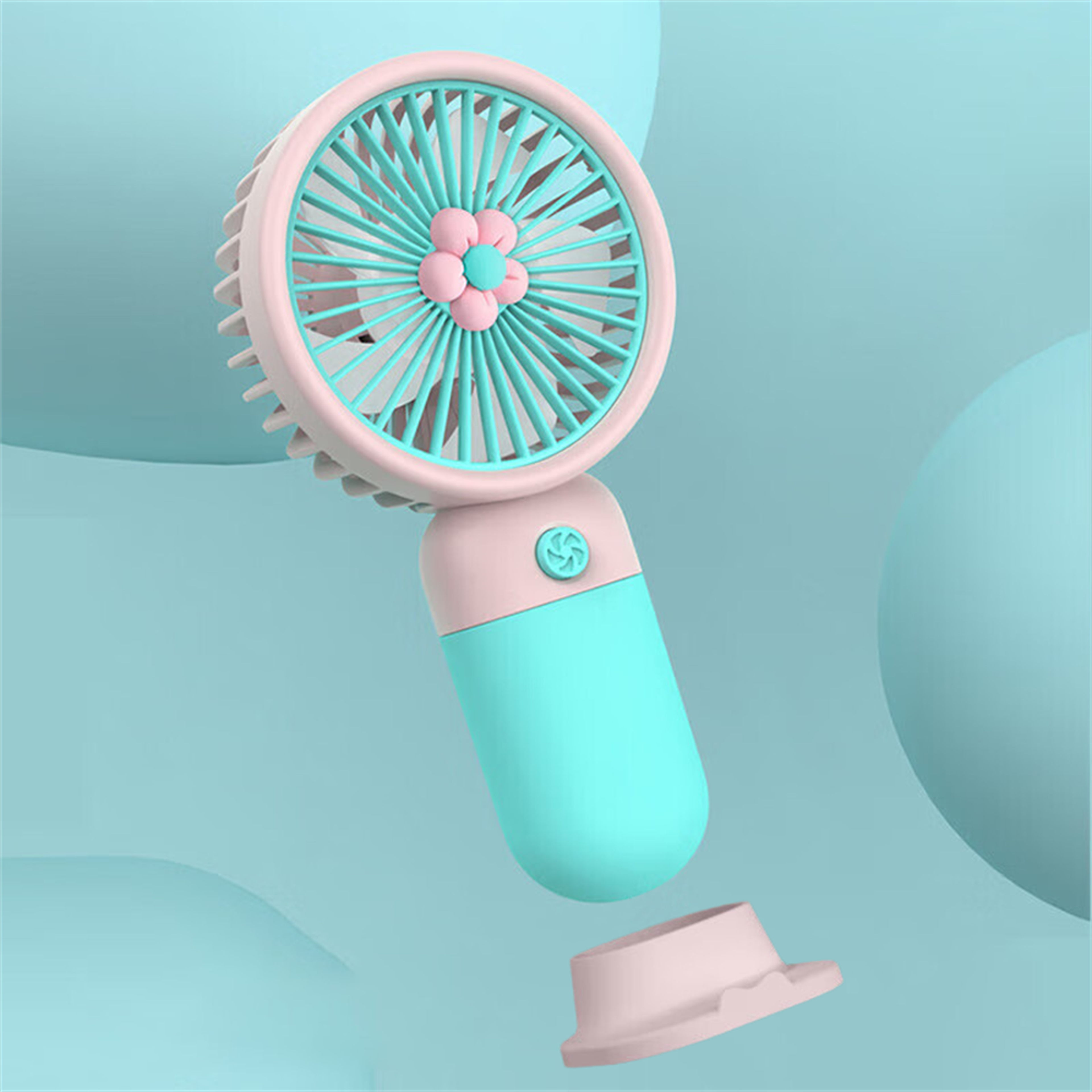 portable handheld fan usb rechargeable mini desk fan with stand quiet travel cooling fan