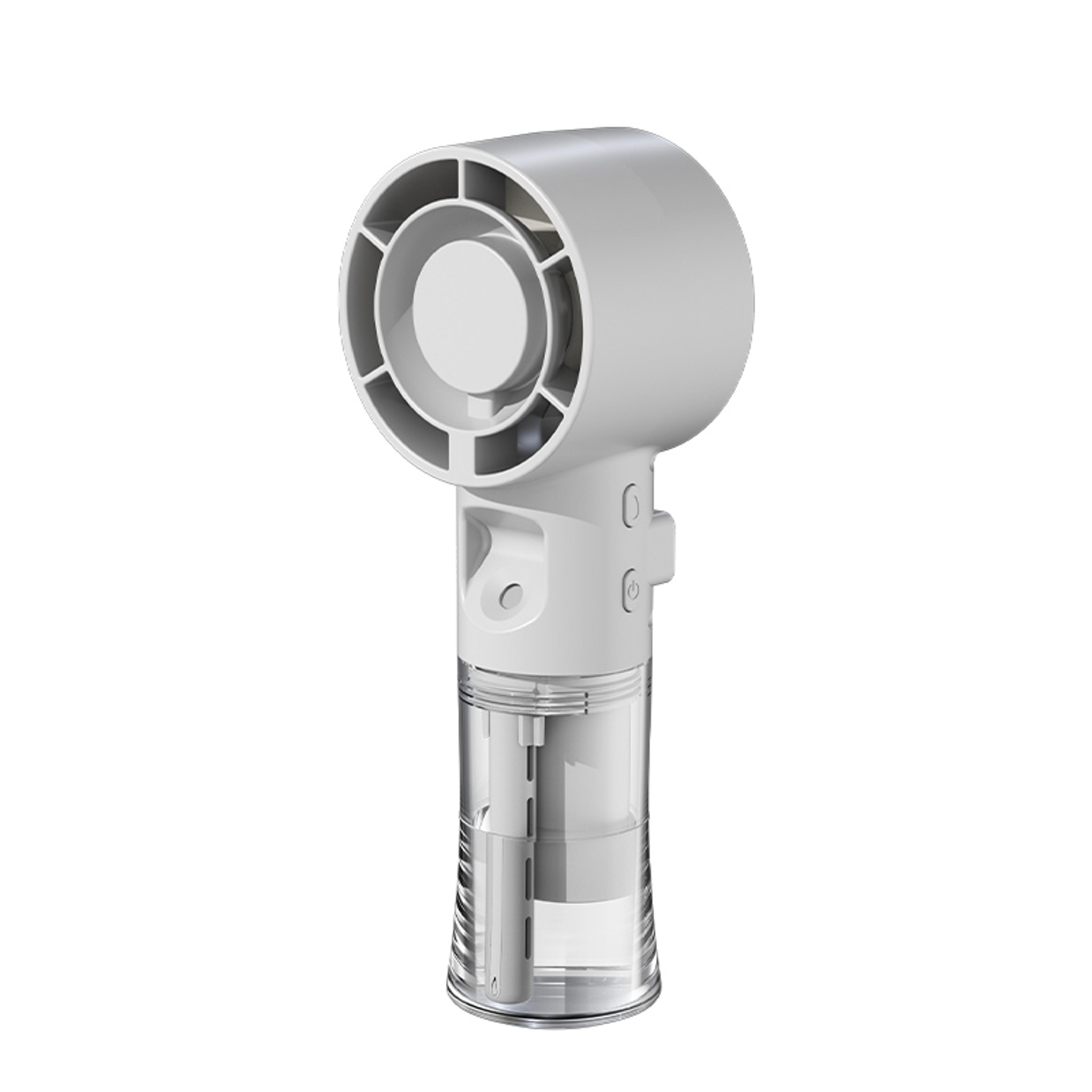 portable mist fan usb rechargeable handheld mini humidifier fan for travel and outdoor cooling